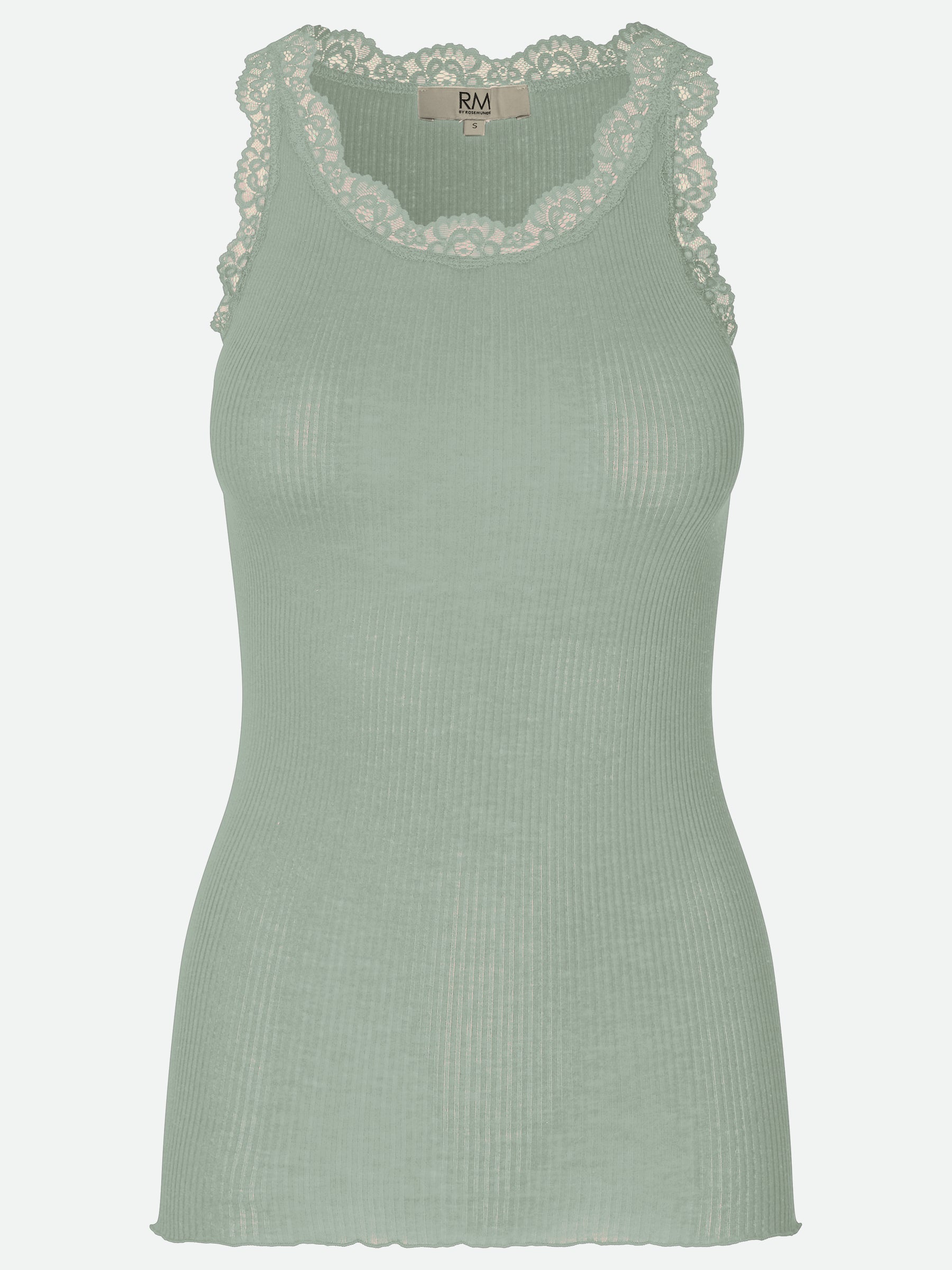 RMWBalta Modal Lace SL O-Neck Top TOP Rosemunde Woman XS jadeite