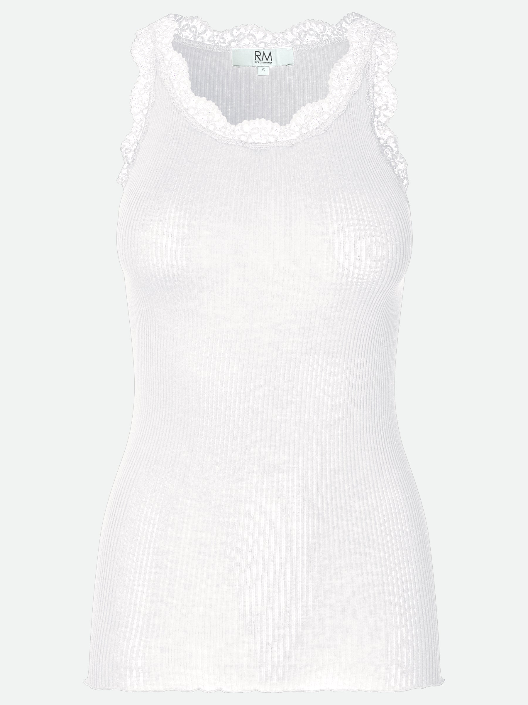 RMWBalta Modal Lace SL O-Neck Top TOP Rosemunde Woman XS new white