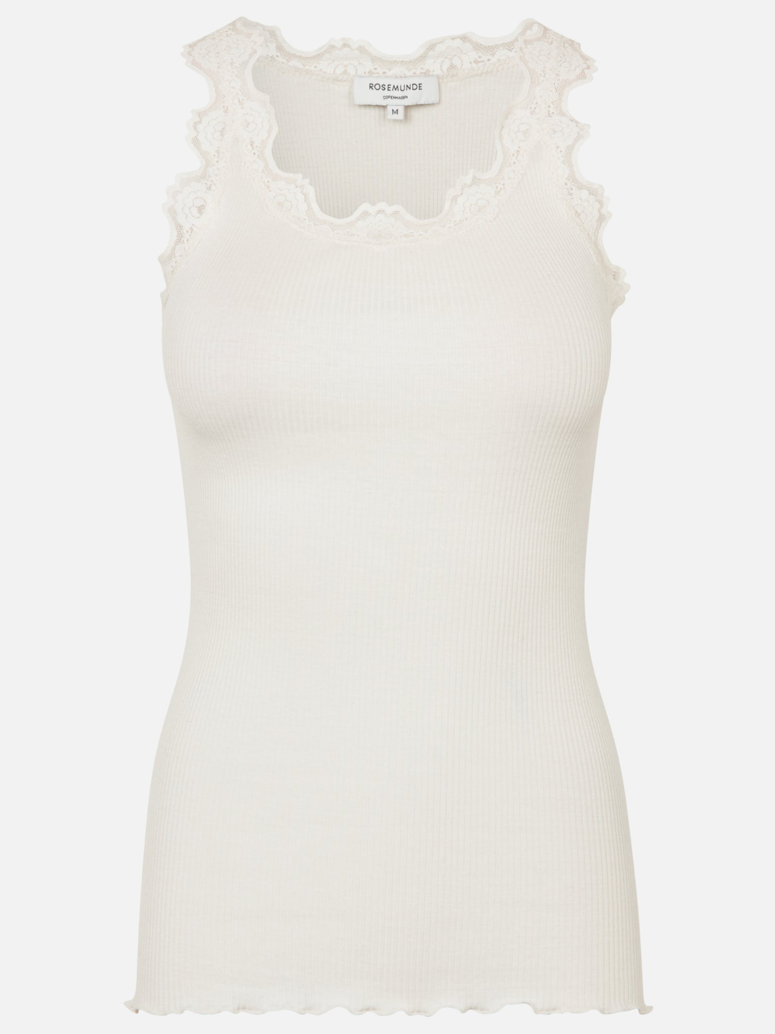 RWBabette Silk SL U-neck Long Lace Top