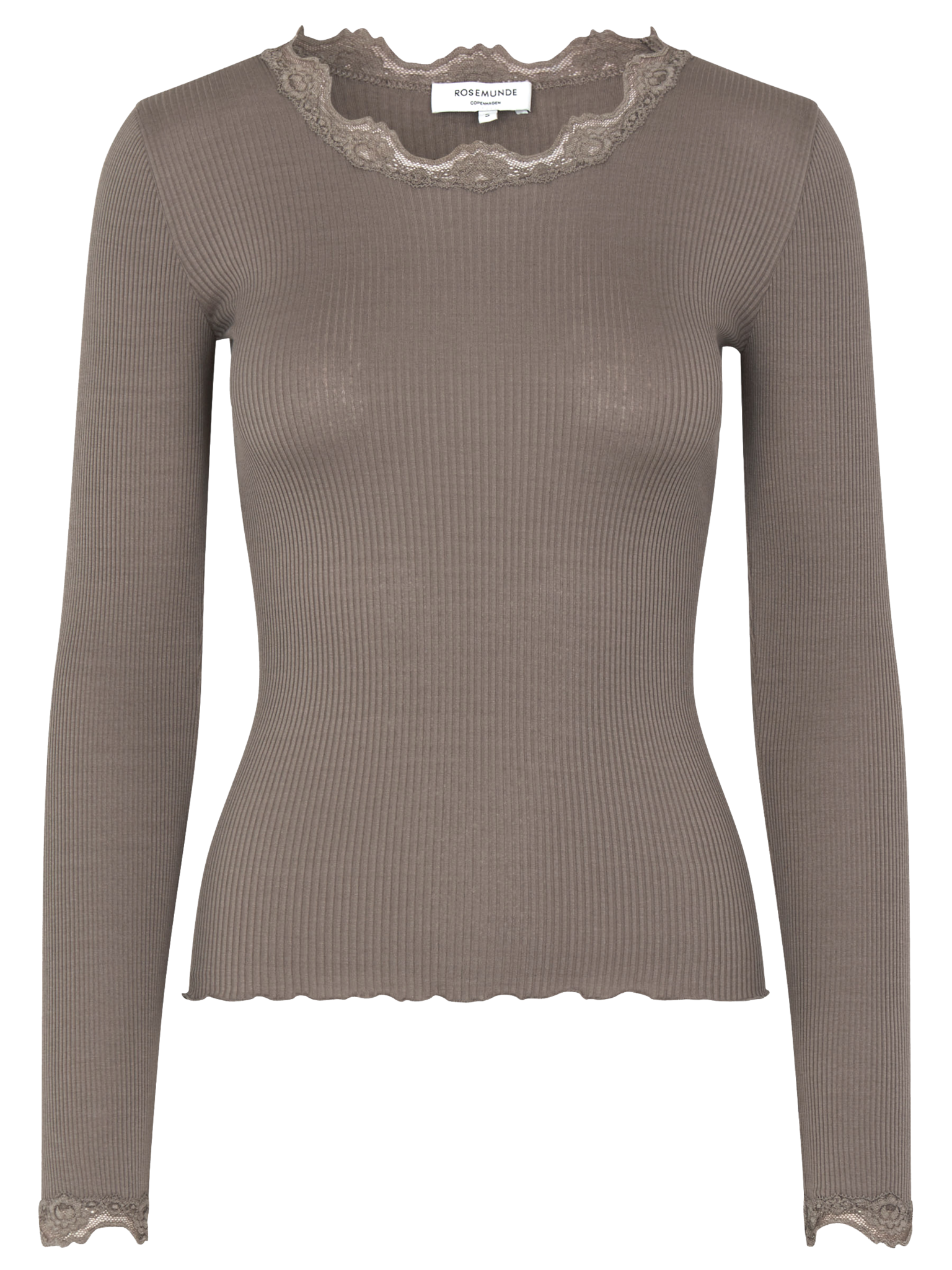 RWBabette Silk LS Lace T-shirt T-shirt Rosemunde Woman XS falcon