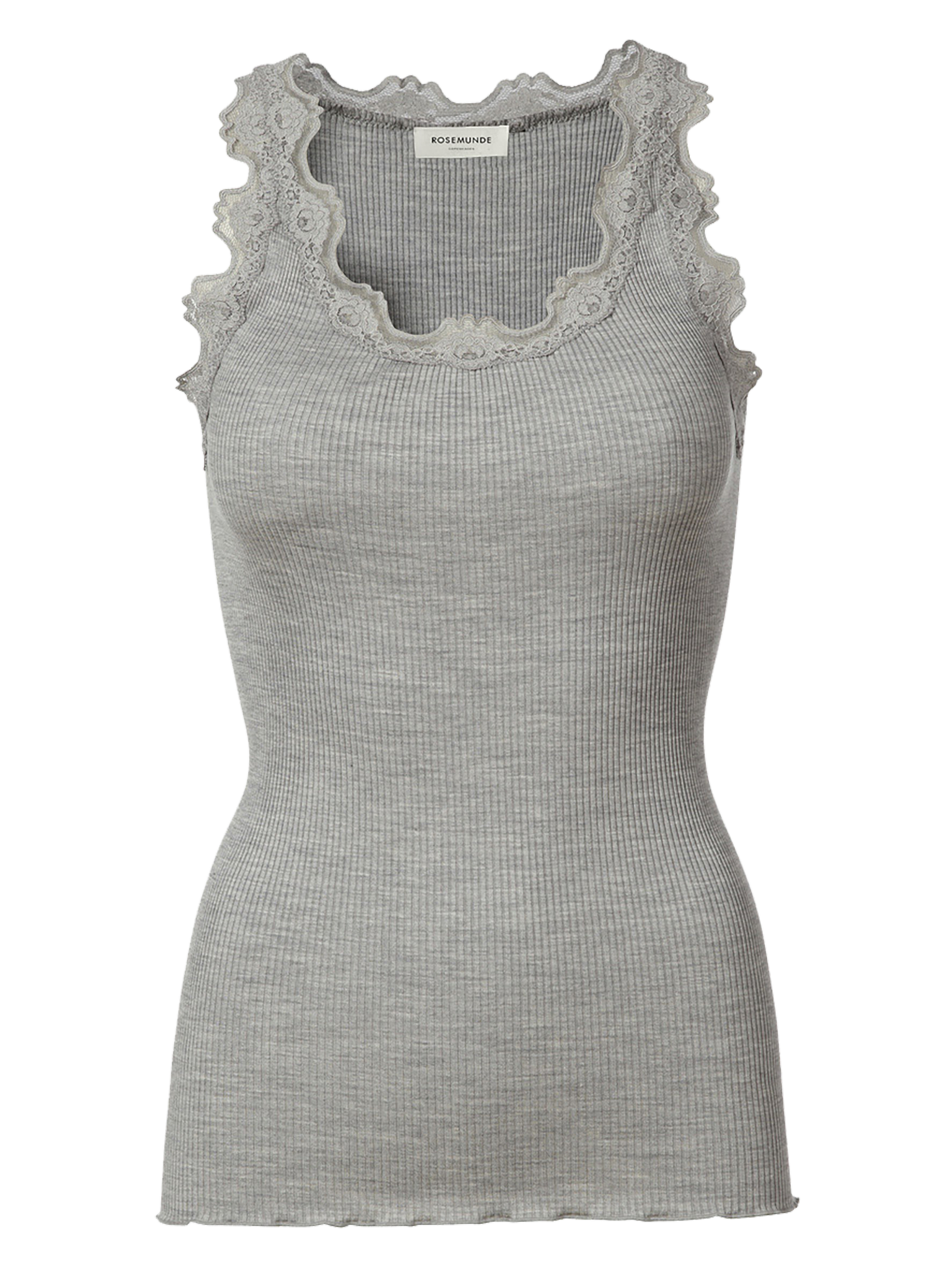 RWBabette Silk SL U-neck Long Lace Top