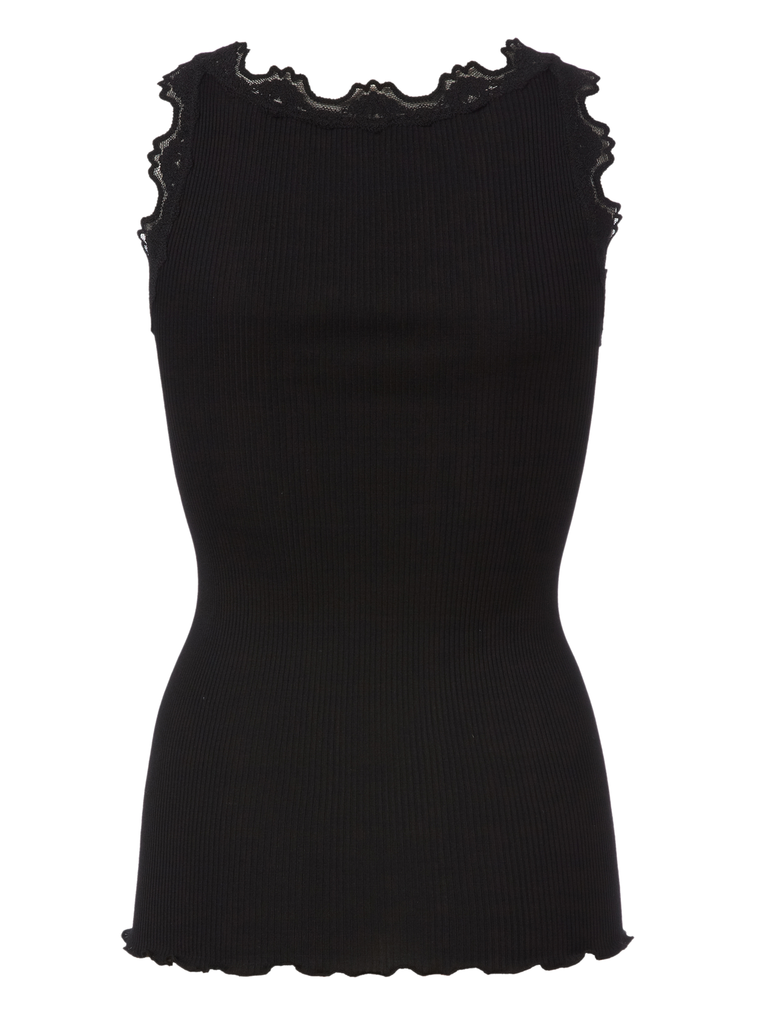 RWBabette Silk SL U-neck Long Lace Top