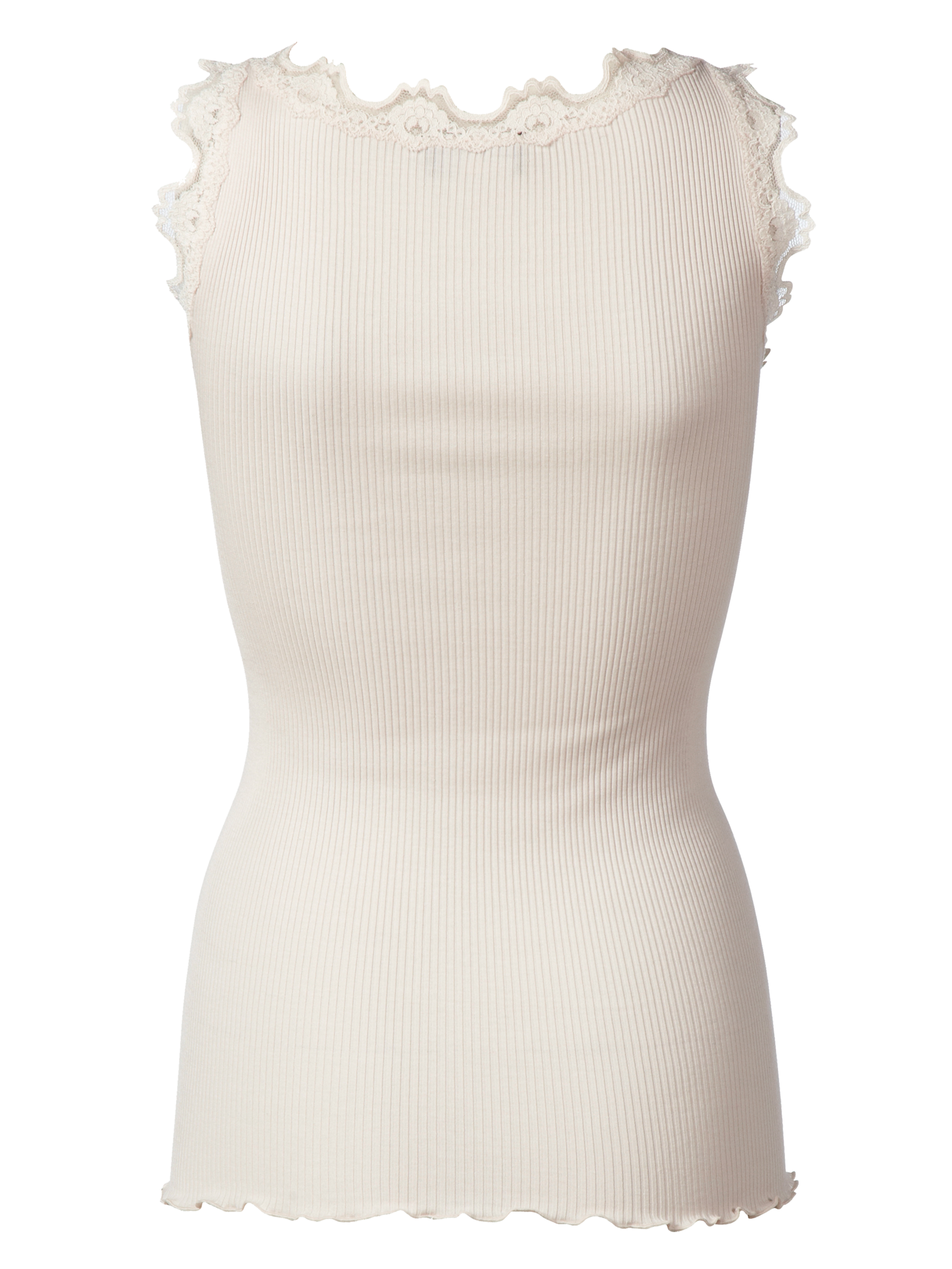 RWBabette Silk SL U-neck Long Lace Top