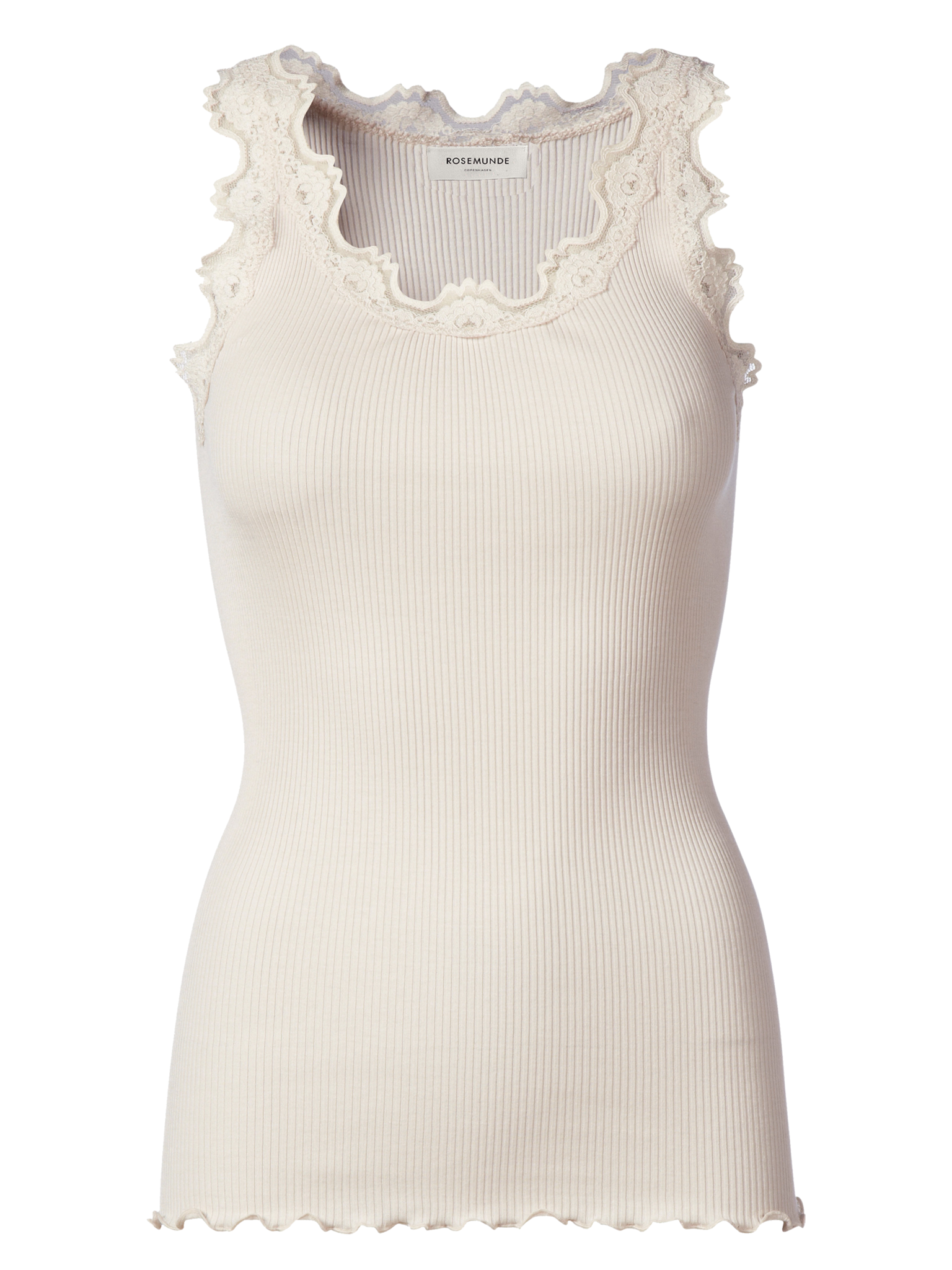 RWBabette Silk SL U-neck Long Lace Top