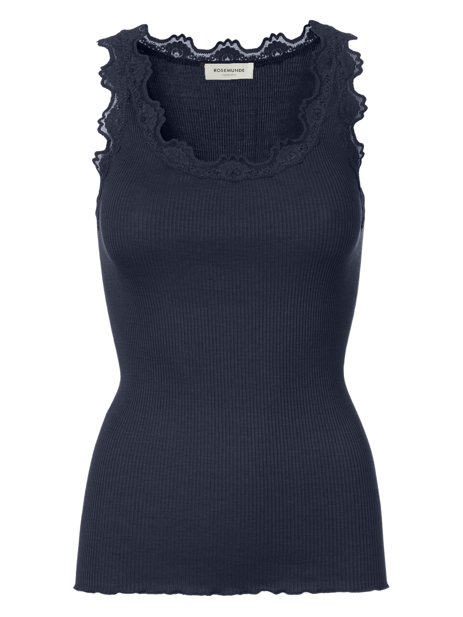 RWBabette Silk SL U-neck Long Lace Top