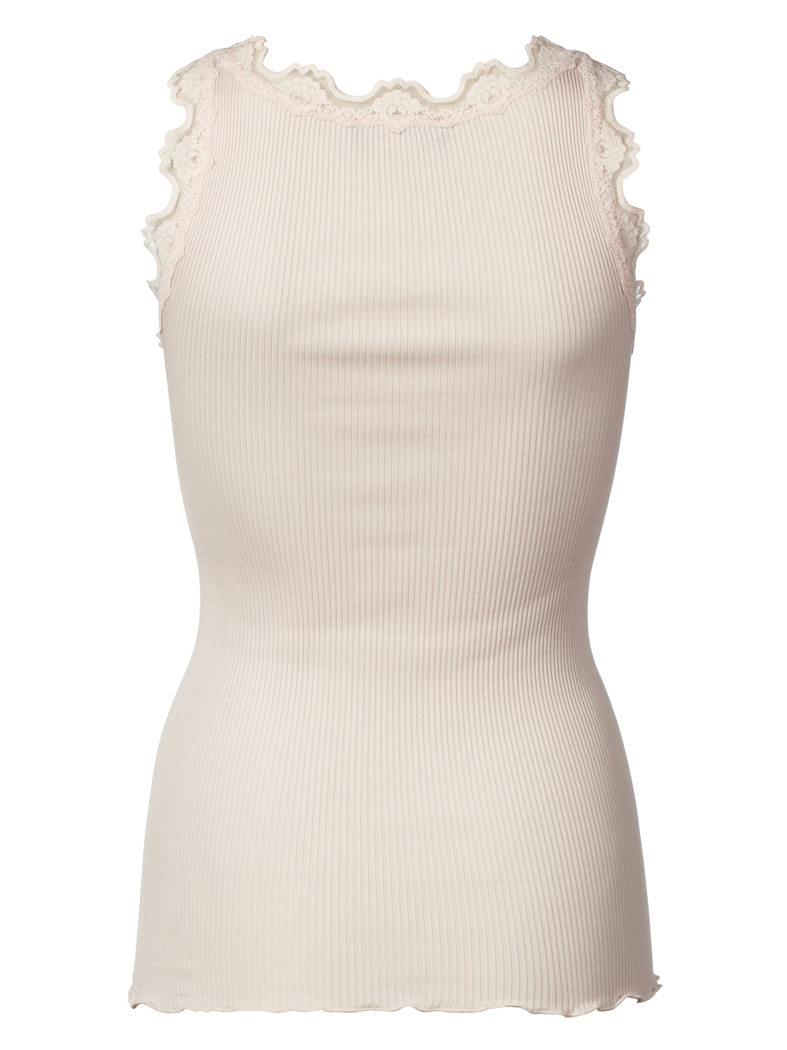 RWBabette Silk SL U-neck Long Lace Top