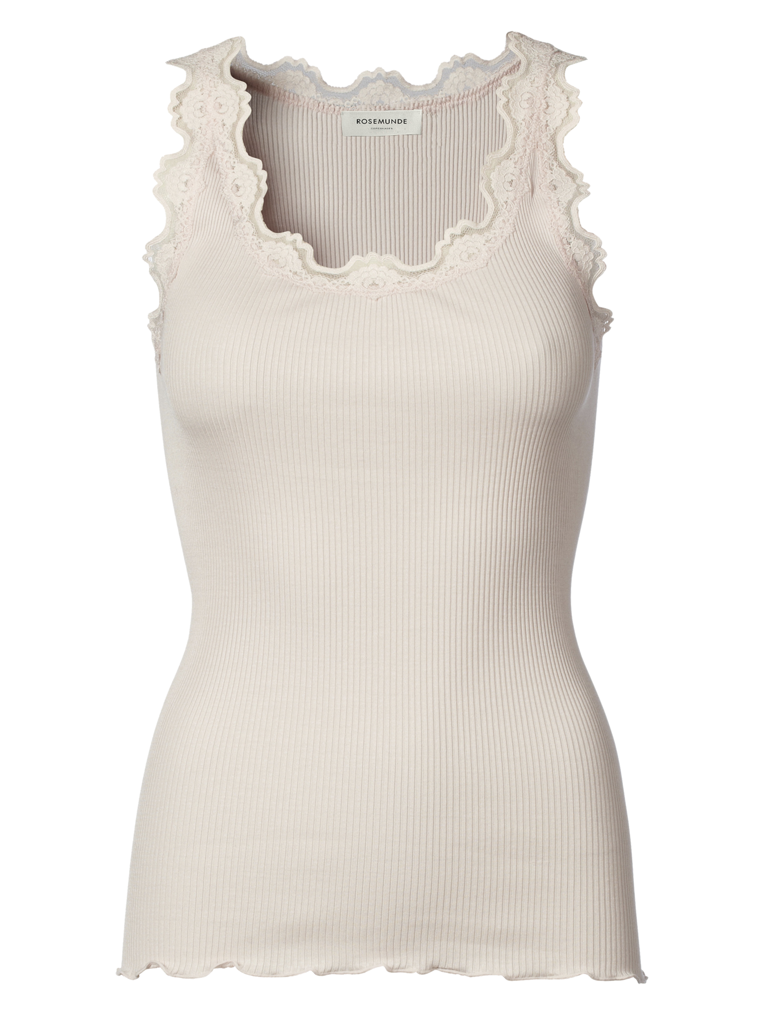 RWBabette Silk SL U-neck Long Lace Top