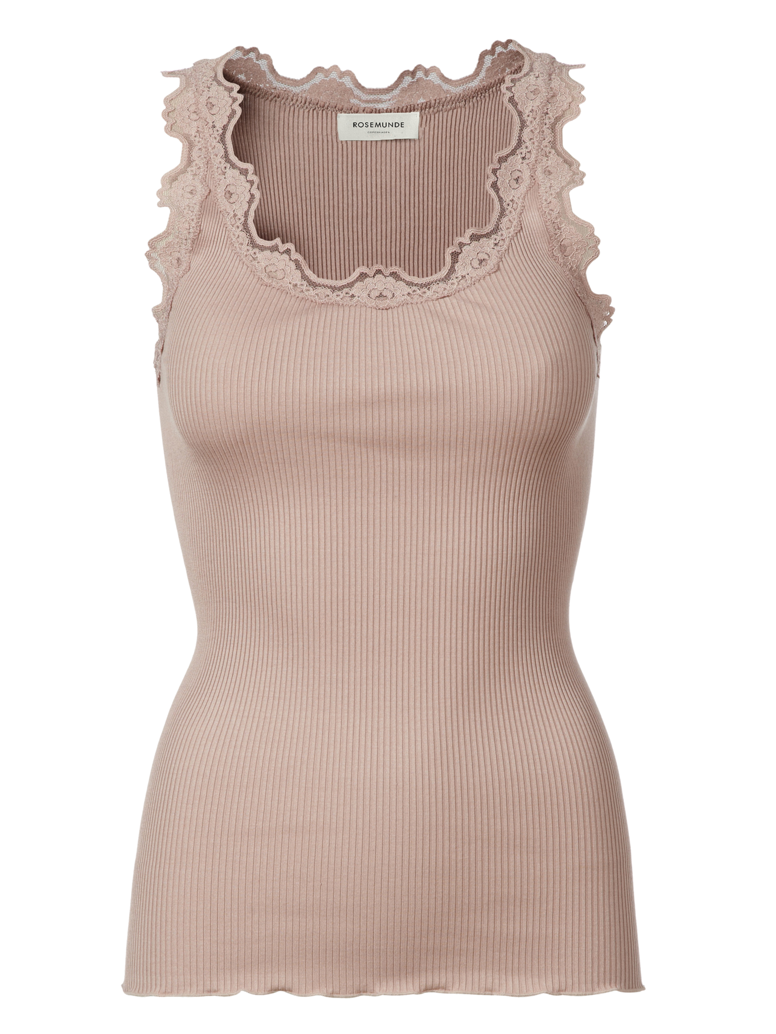 RWBabette Silk SL U-neck Long Lace Top