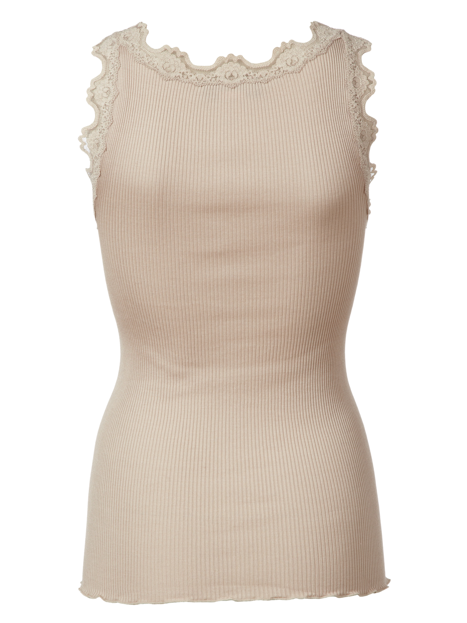 RWBabette Silk SL U-neck Long Lace Top