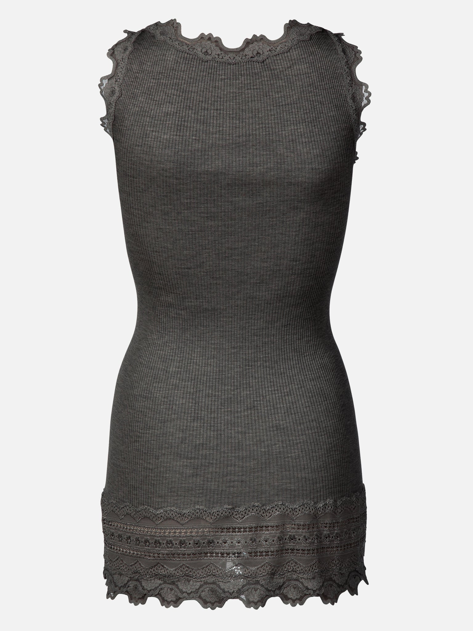 Silk top w/ lace Top Rosemunde Woman