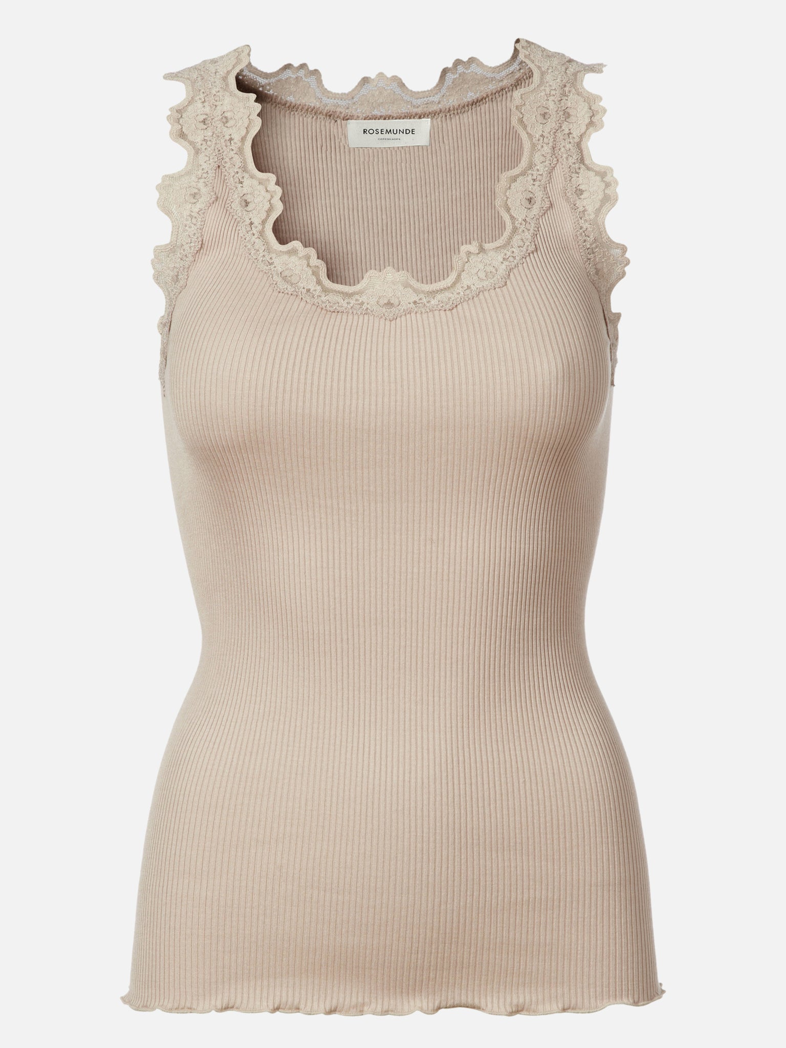 RWBabette Silk SL U-neck Lace Top TOP Rosemunde Woman