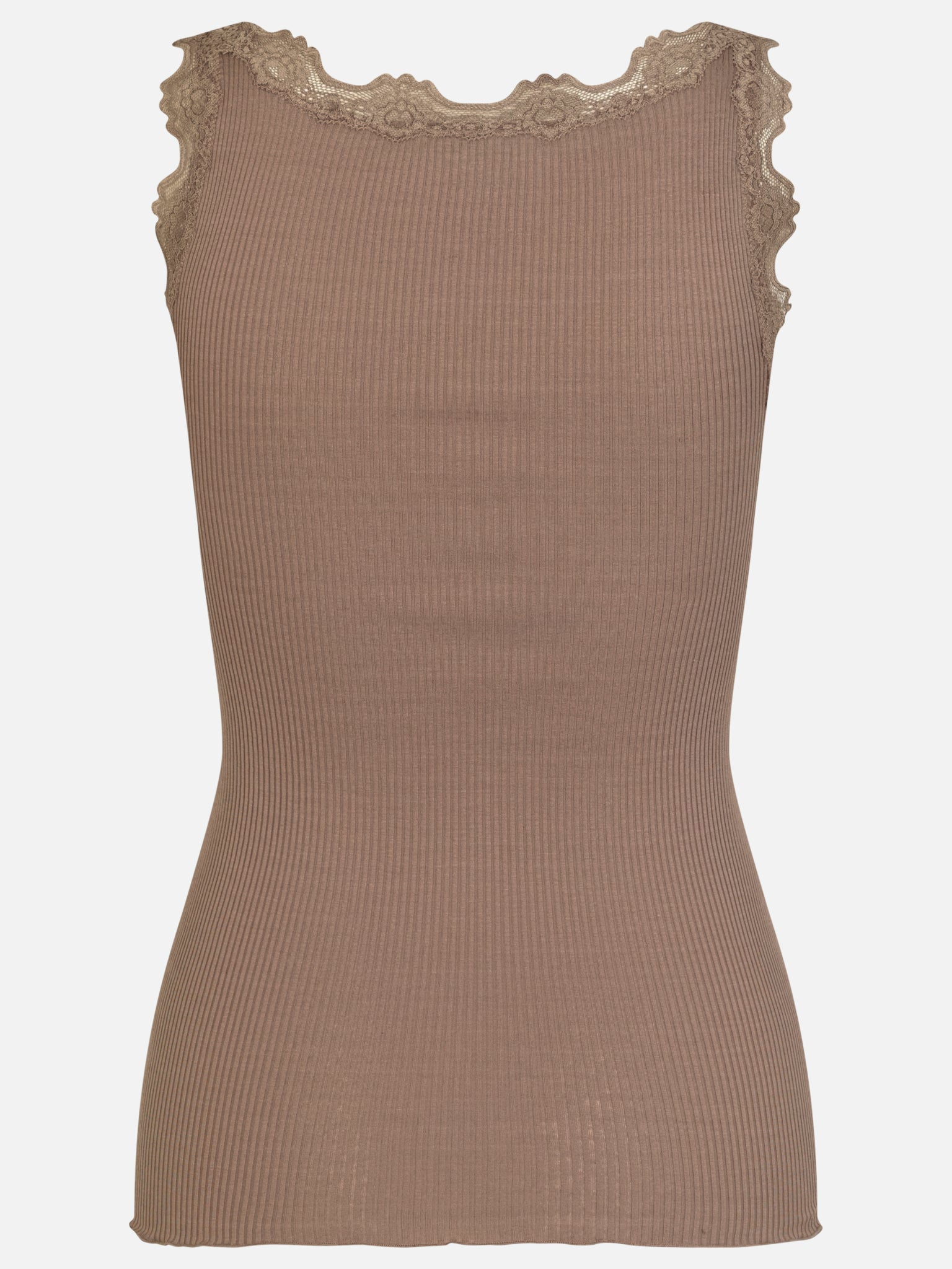 RWBabette Silk SL U-neck Long Lace Top
