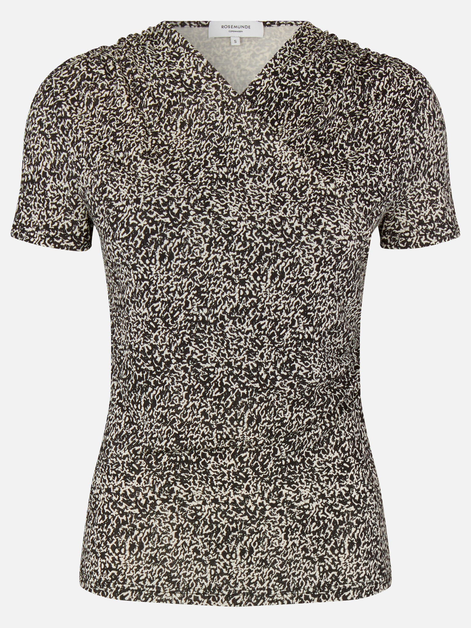 RWBiarritz SS T-shirt T-shirt Rosemunde Woman XS black surface print