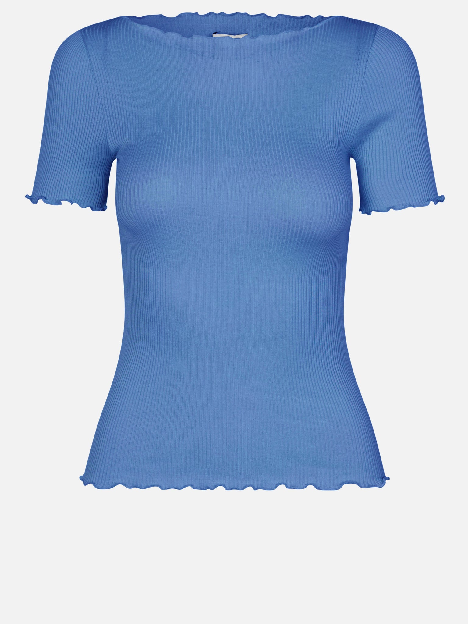 Silk boat neck tshirt