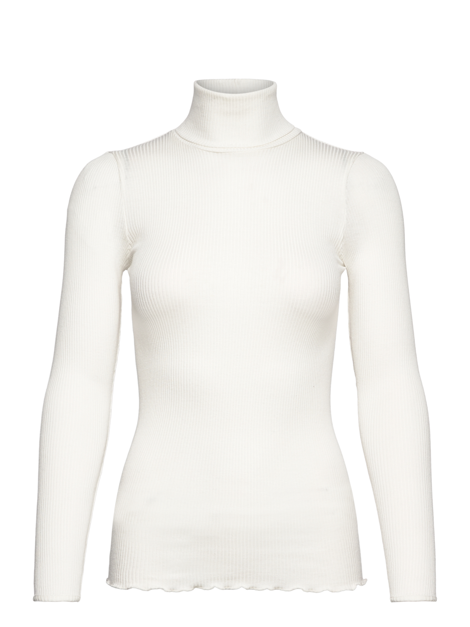 Silk t-shirt w/ roller neck T-shirt Rosemunde Woman XS ivory