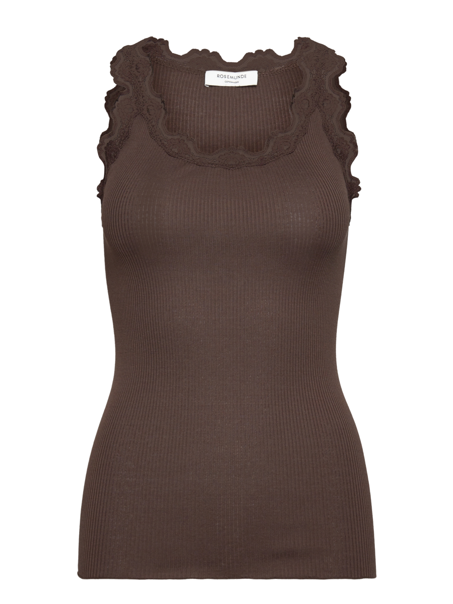 RWBabette Silk SL U-neck Long Lace Top