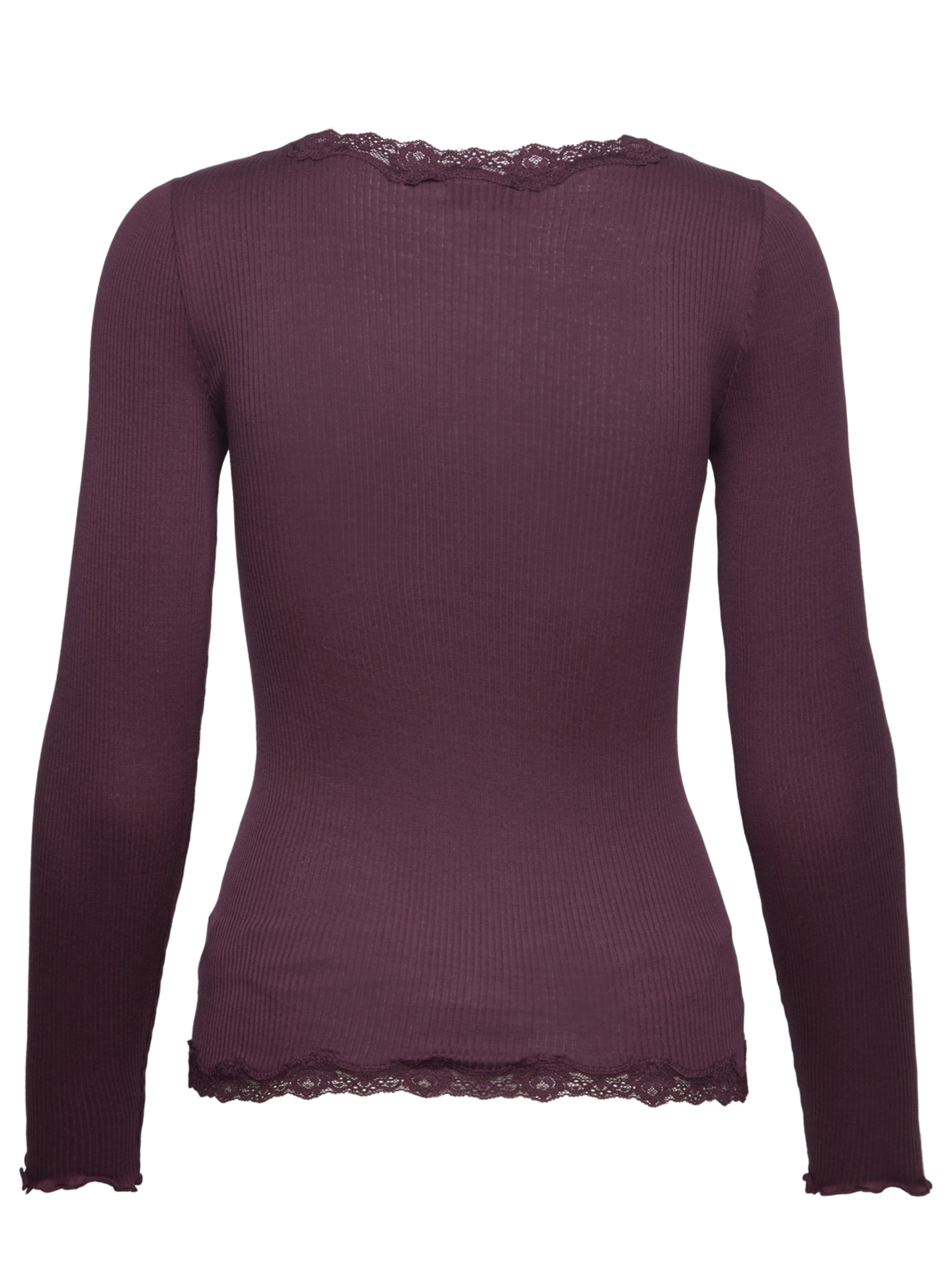 RWBabette Silk LS V-neck Lace Cardigan Cardigan Rosemunde Woman