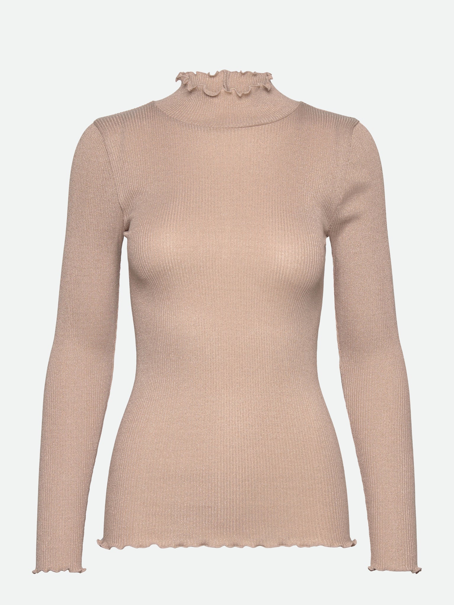 RWBoston Lurex LS T-neck T-shirt T-shirt Rosemunde Woman XS silver lining