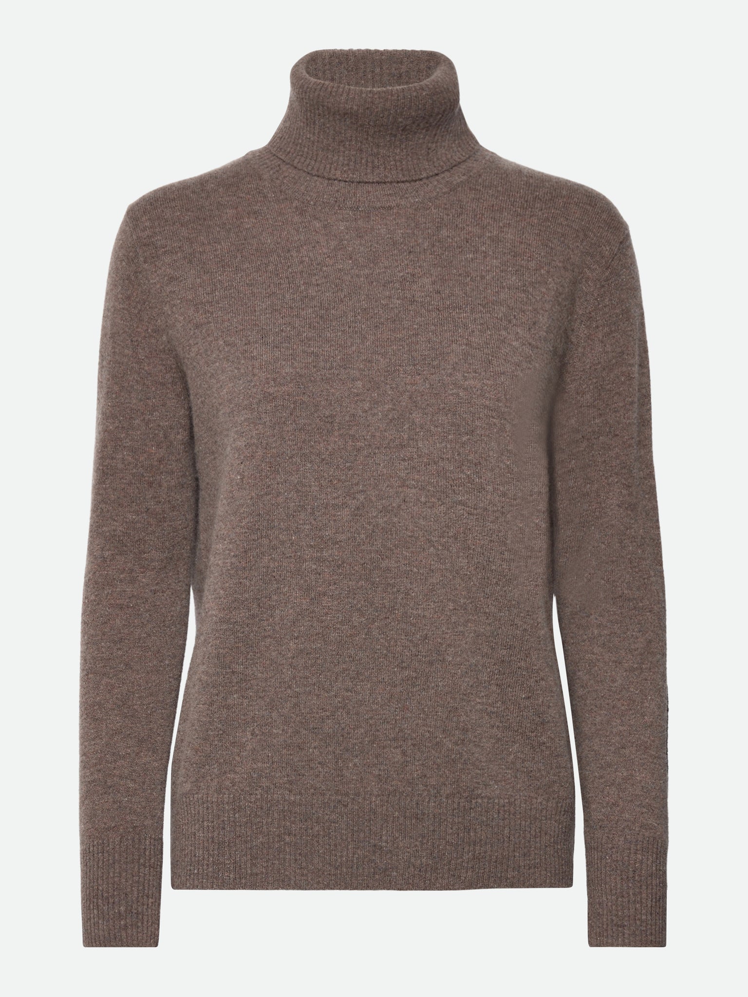RWLaica Cashmere LS Roll Neck Pullover Rosemunde Woman L brown grey mel