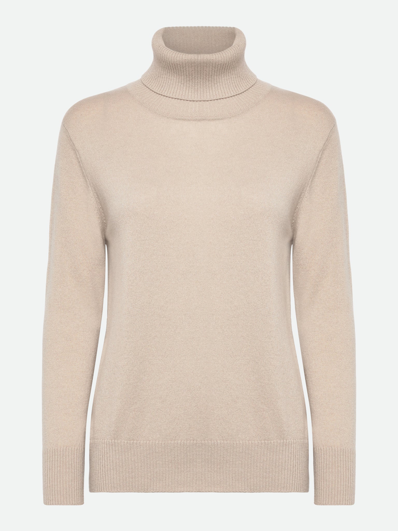 RWLaica Cashmere LS Roll Neck Pullover Rosemunde Woman XS silver lining