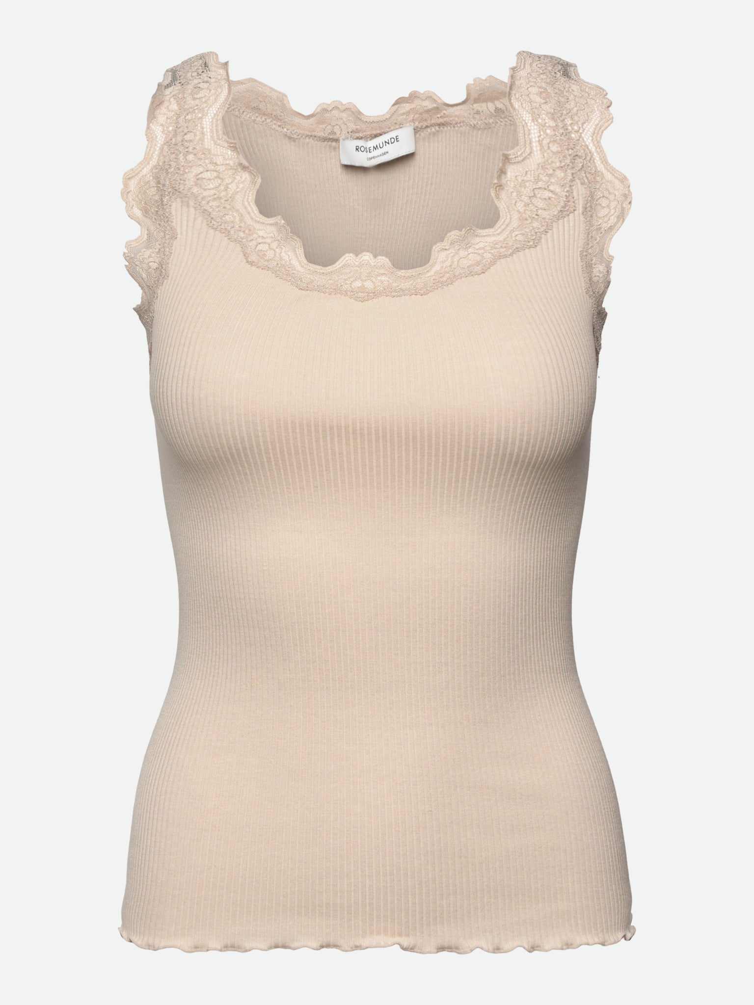 RWBabette Silk SL U-neck Lace Top TOP Rosemunde Woman