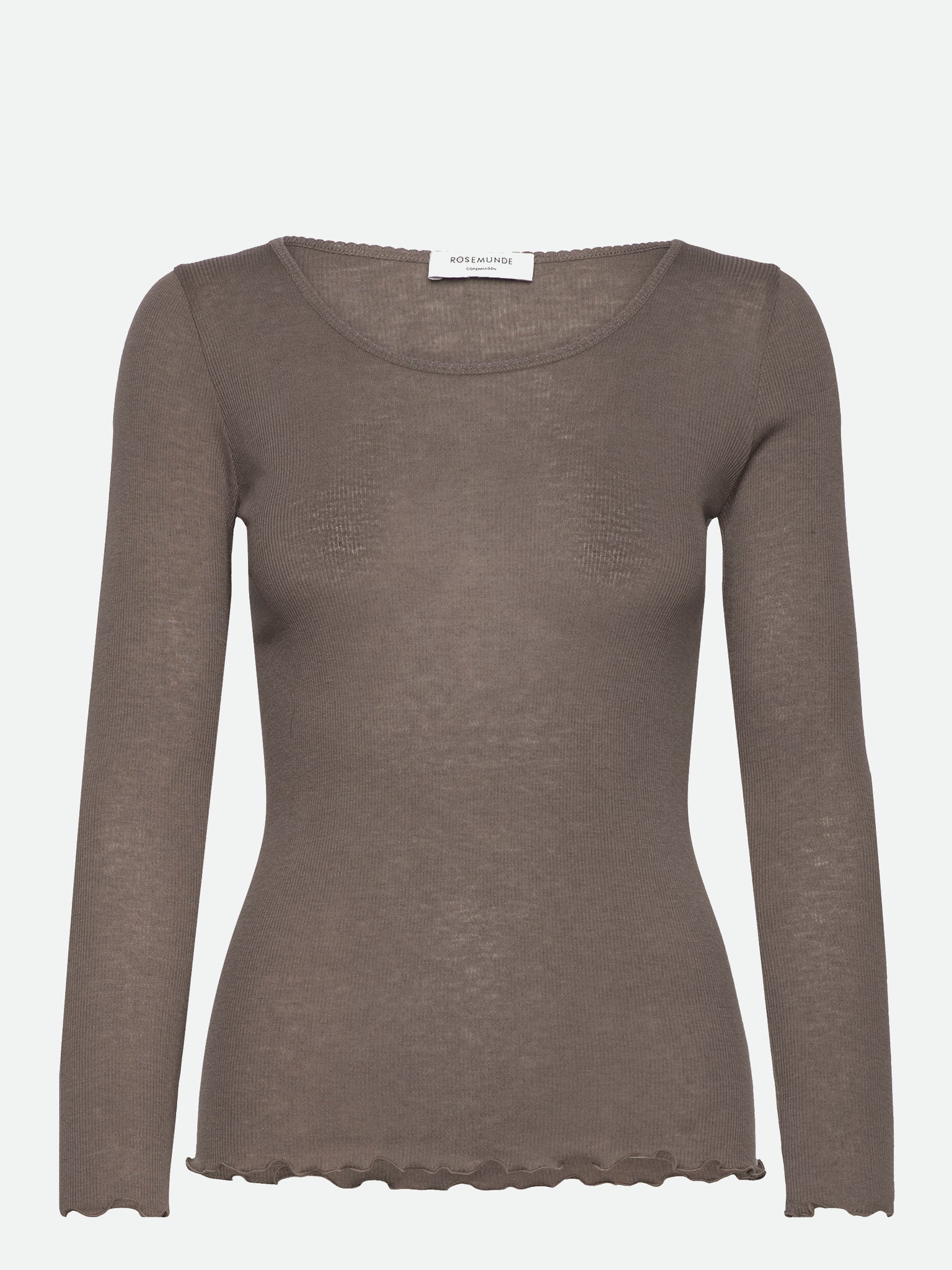 RWBurlington Wool LS O-neck T-shirt T-shirt Rosemunde Woman XS falcon