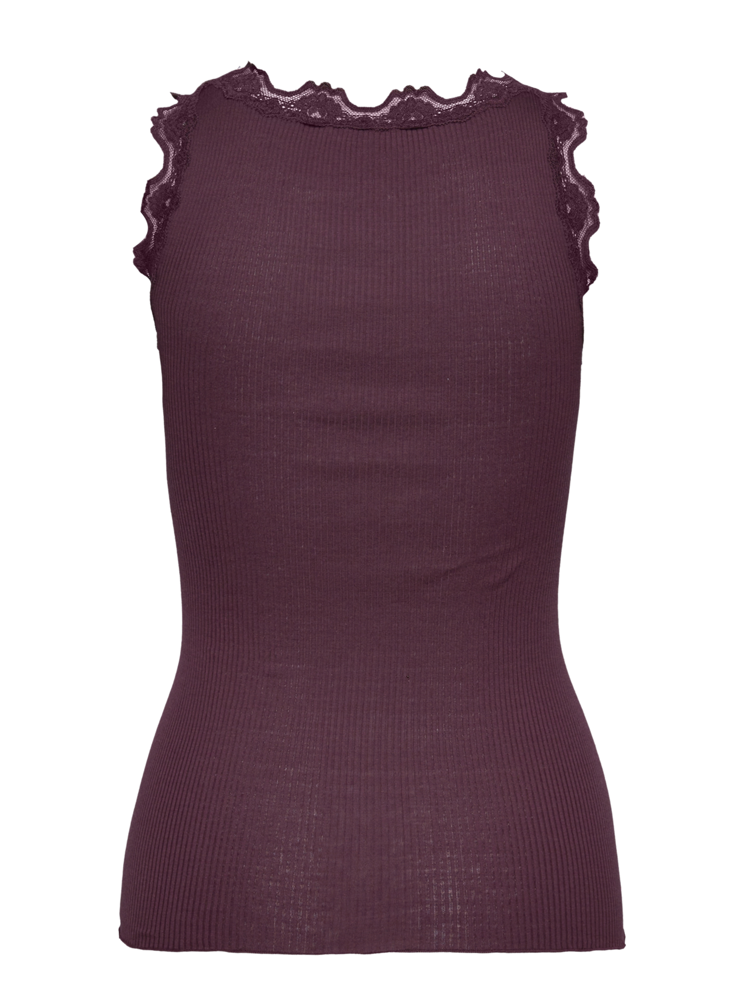 RWBabette Silk SL U-neck Long Lace Top