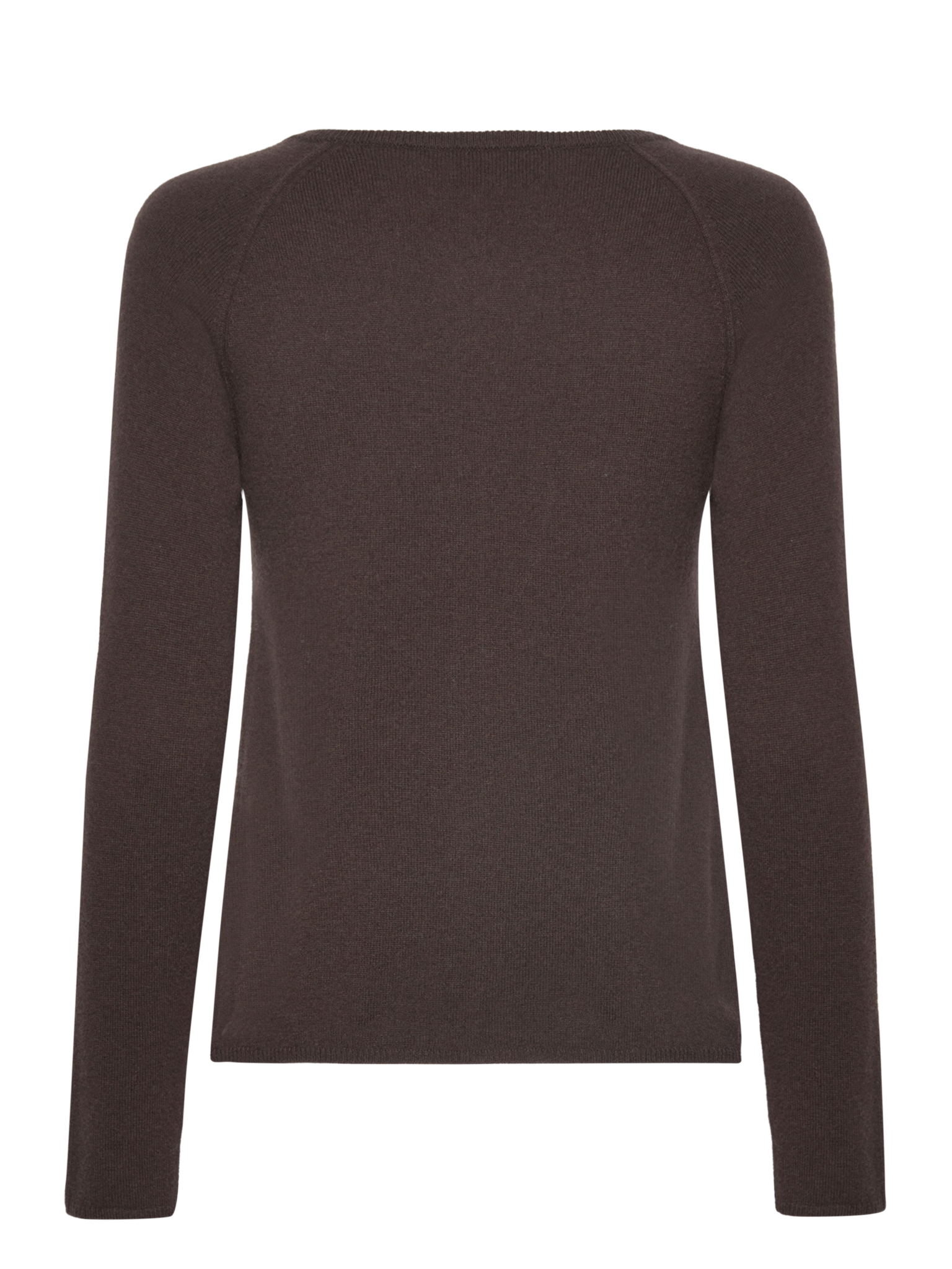 RWLaica Cashmere langærmet Raglan Cardigan med rund hals og knapper