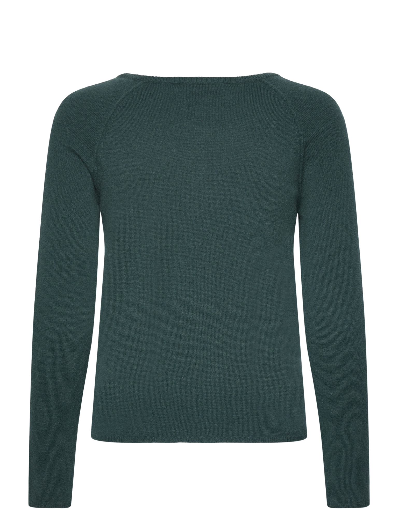 RWLaica Cashmere langærmet Raglan Cardigan med rund hals og knapper