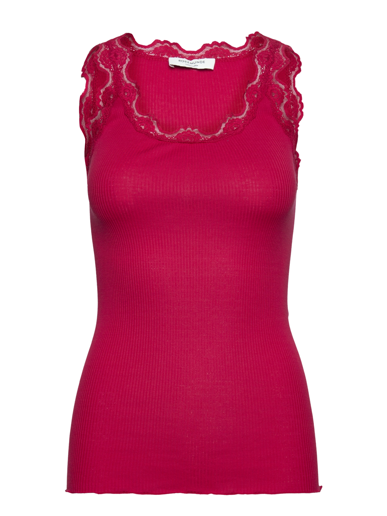 RWBabette Silk SL U-neck Long Lace Top