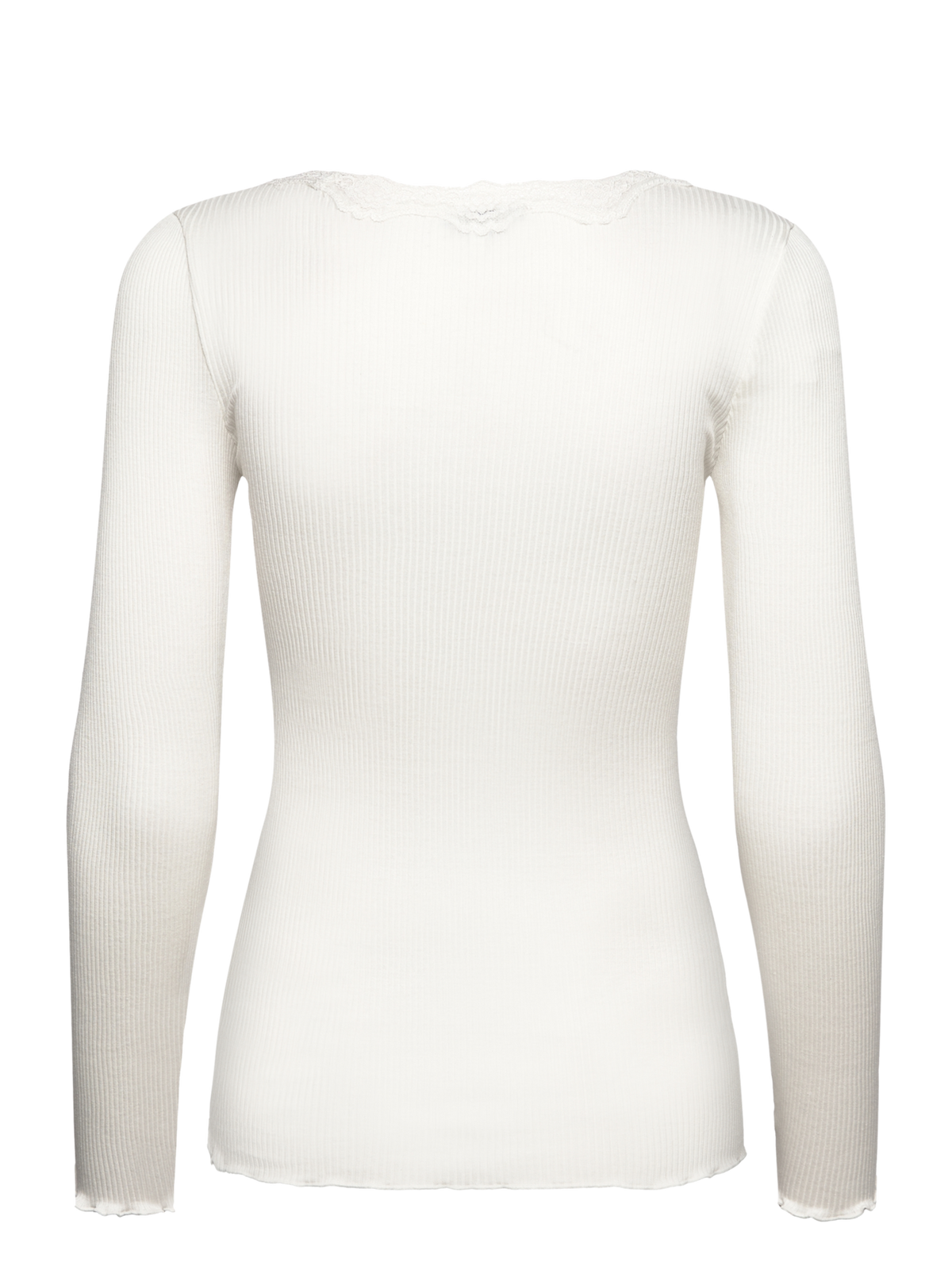 RWBabette Silk Long Sleeve U-neck Lace T-shirt T-SHIRT LS Rosemunde Woman