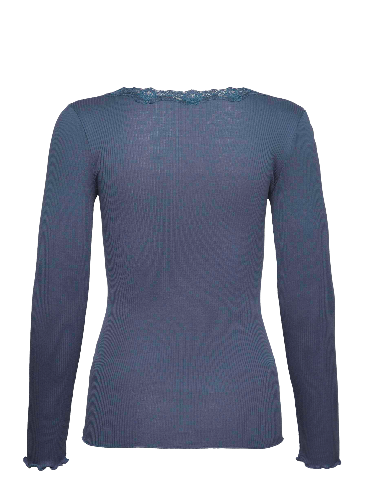 RWBabette Silke Langærmet T-shirt med U-hals og blonde