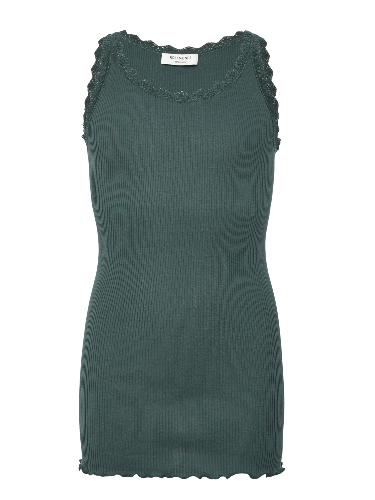 RKBeatha Silk top w/ lace Top Rosemunde Woman 8 sea moss