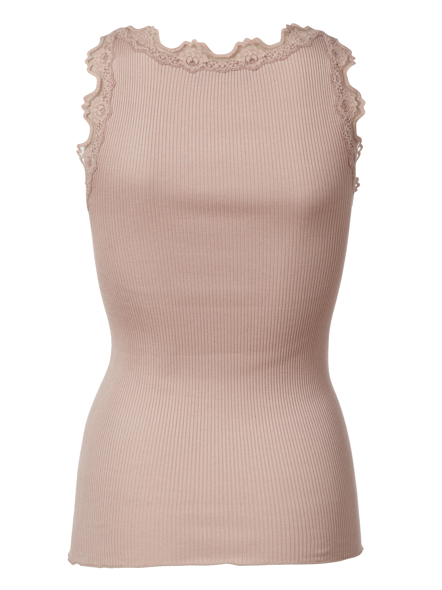 RWBabette Silk SL U-neck Long Lace Top