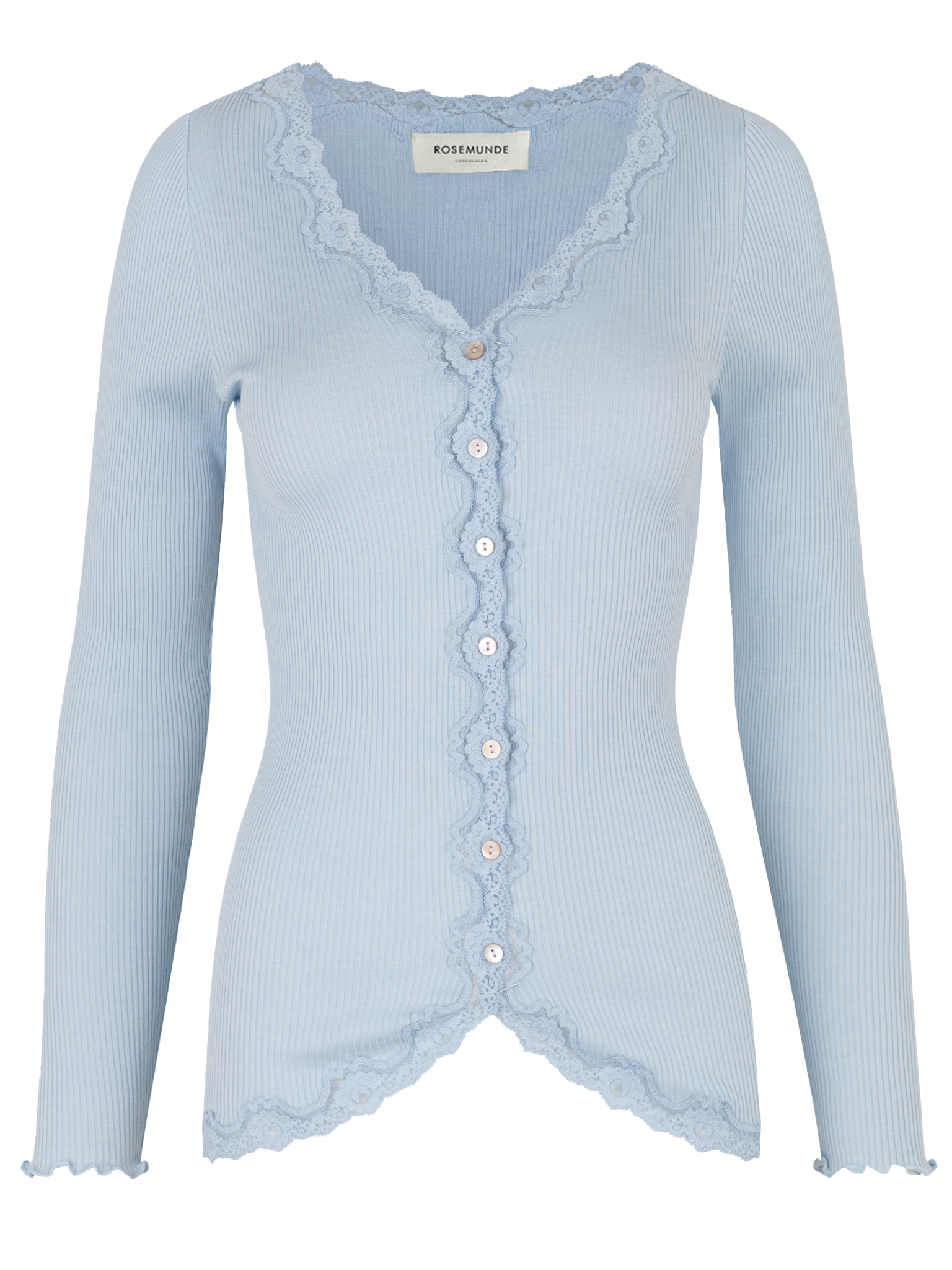 RWBabette Silk LS V-neck Lace Cardigan