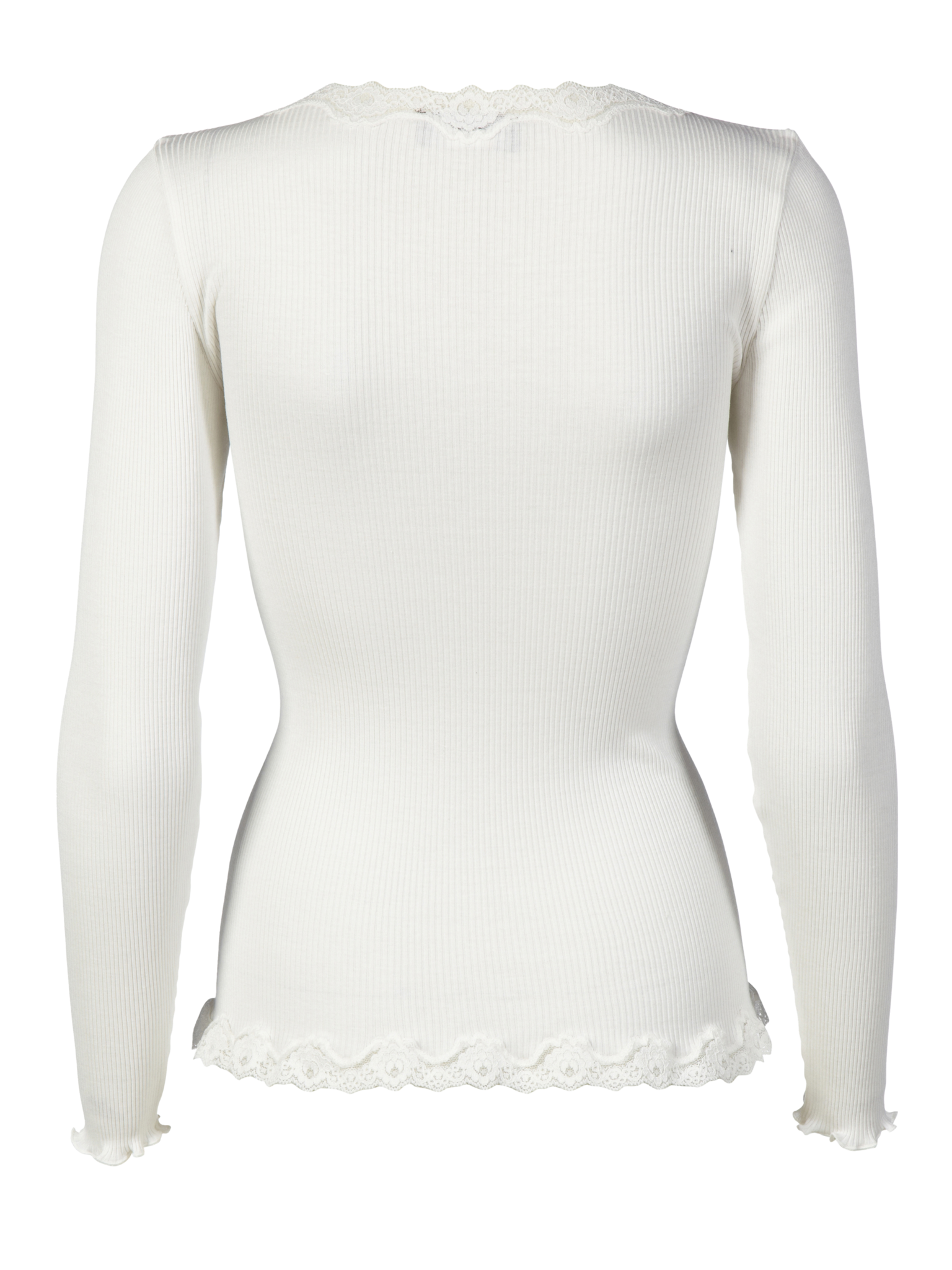 RWBabette Silk LS V-neck Lace Strickjacke