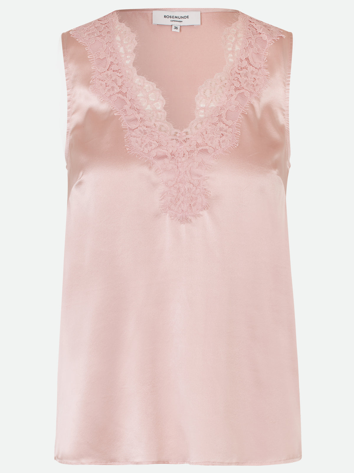 RWJade Silk Lace Top TOP Rosemunde Woman 34 lotus pink