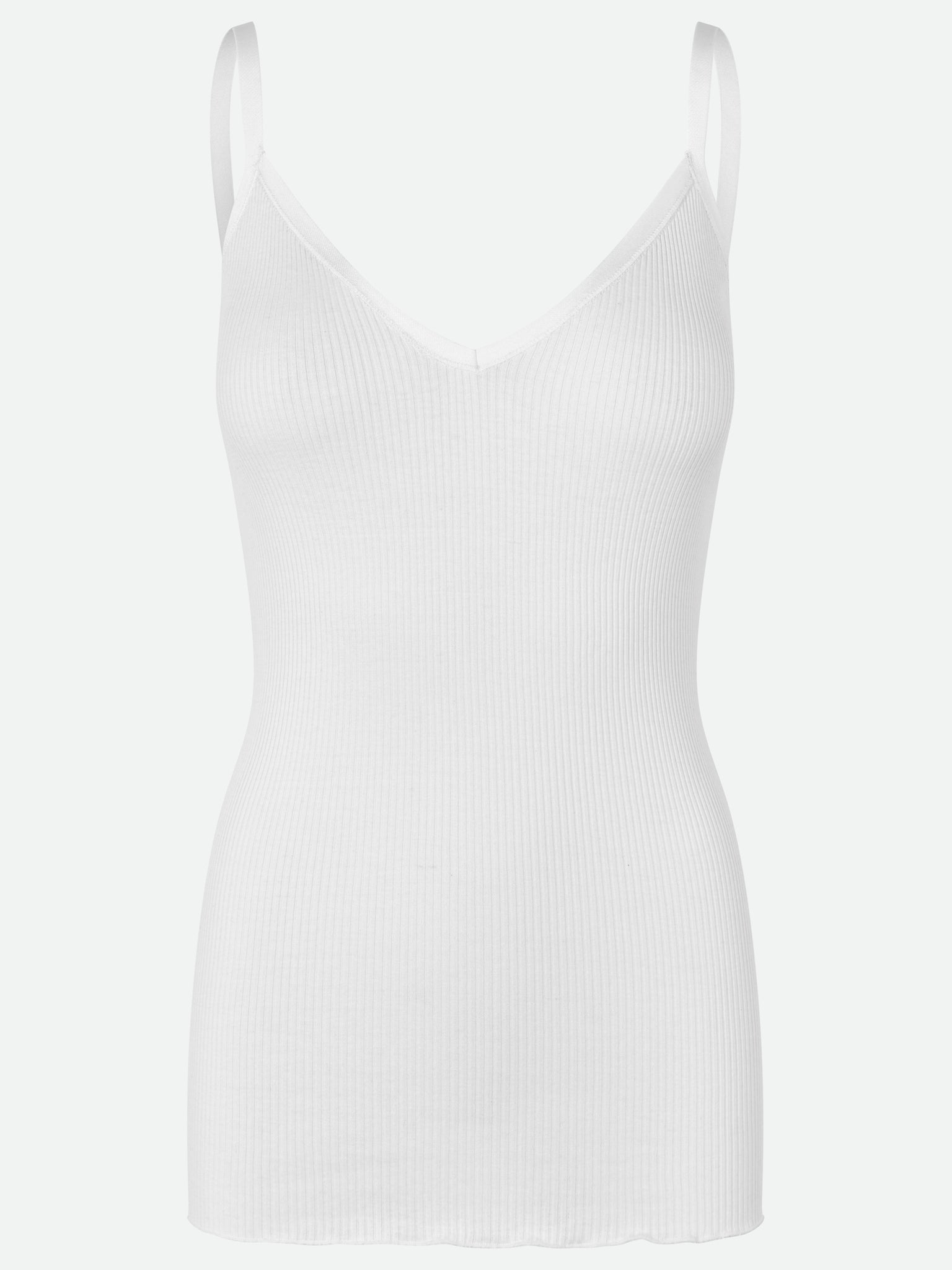 RWBelle Silk SL V-neck Elastic Top Top Rosemunde Woman XS new white