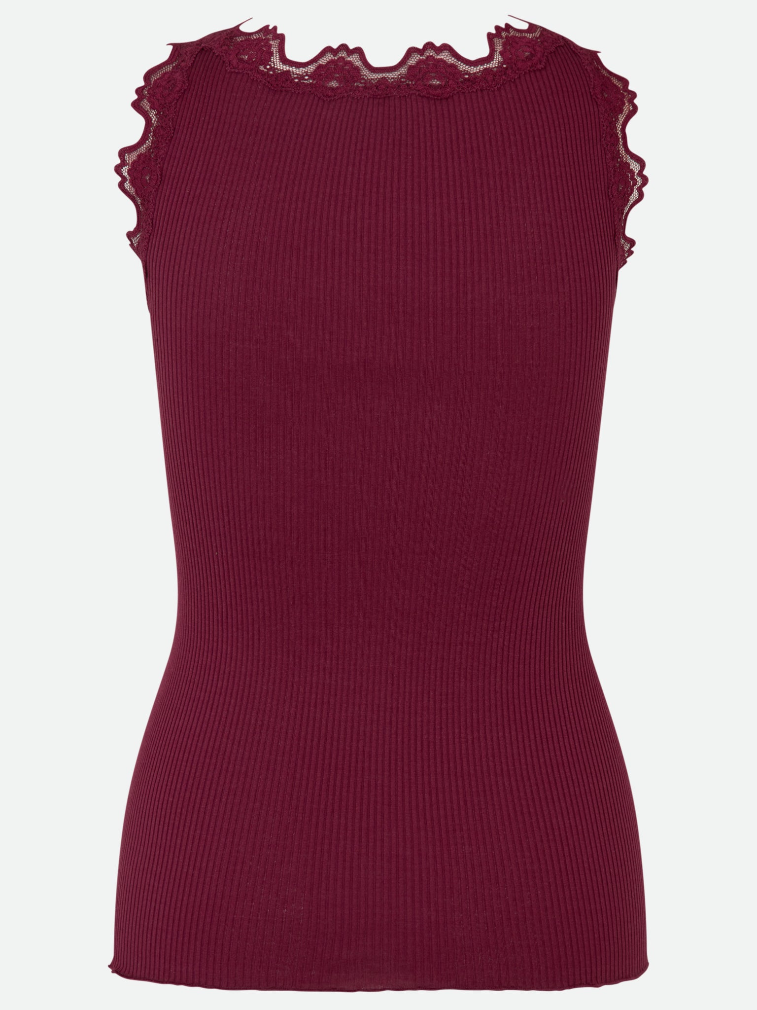RWBabette Silk SL U-neck Long Lace Top