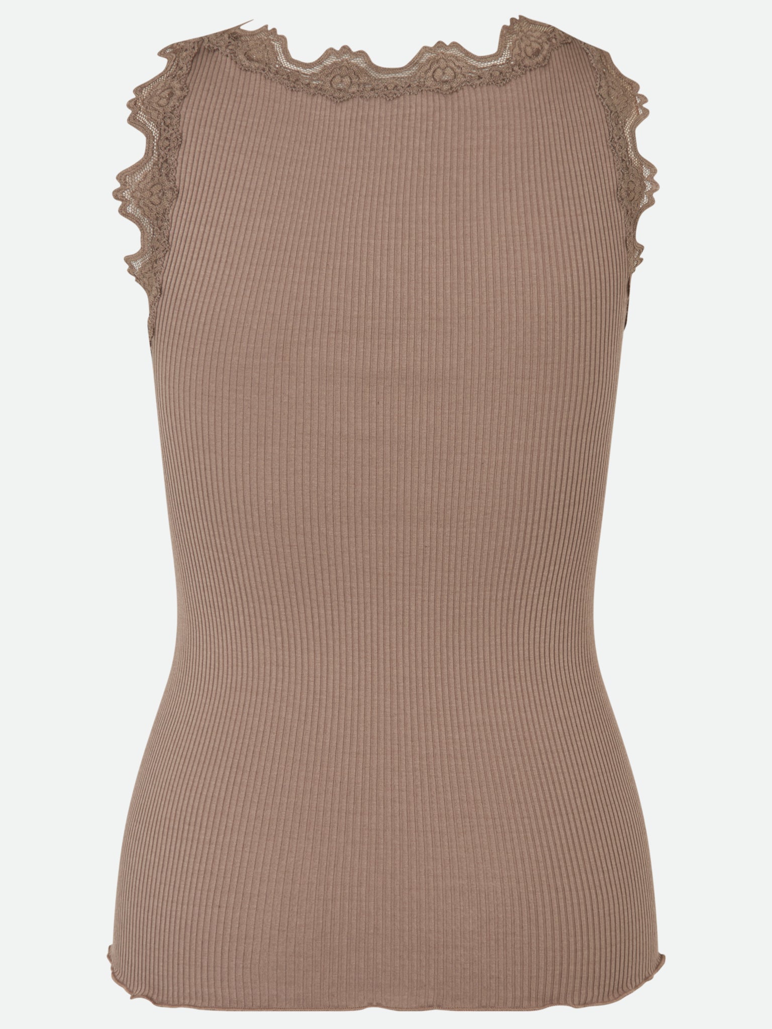 RWBabette Silk SL U-neck Long Lace Top
