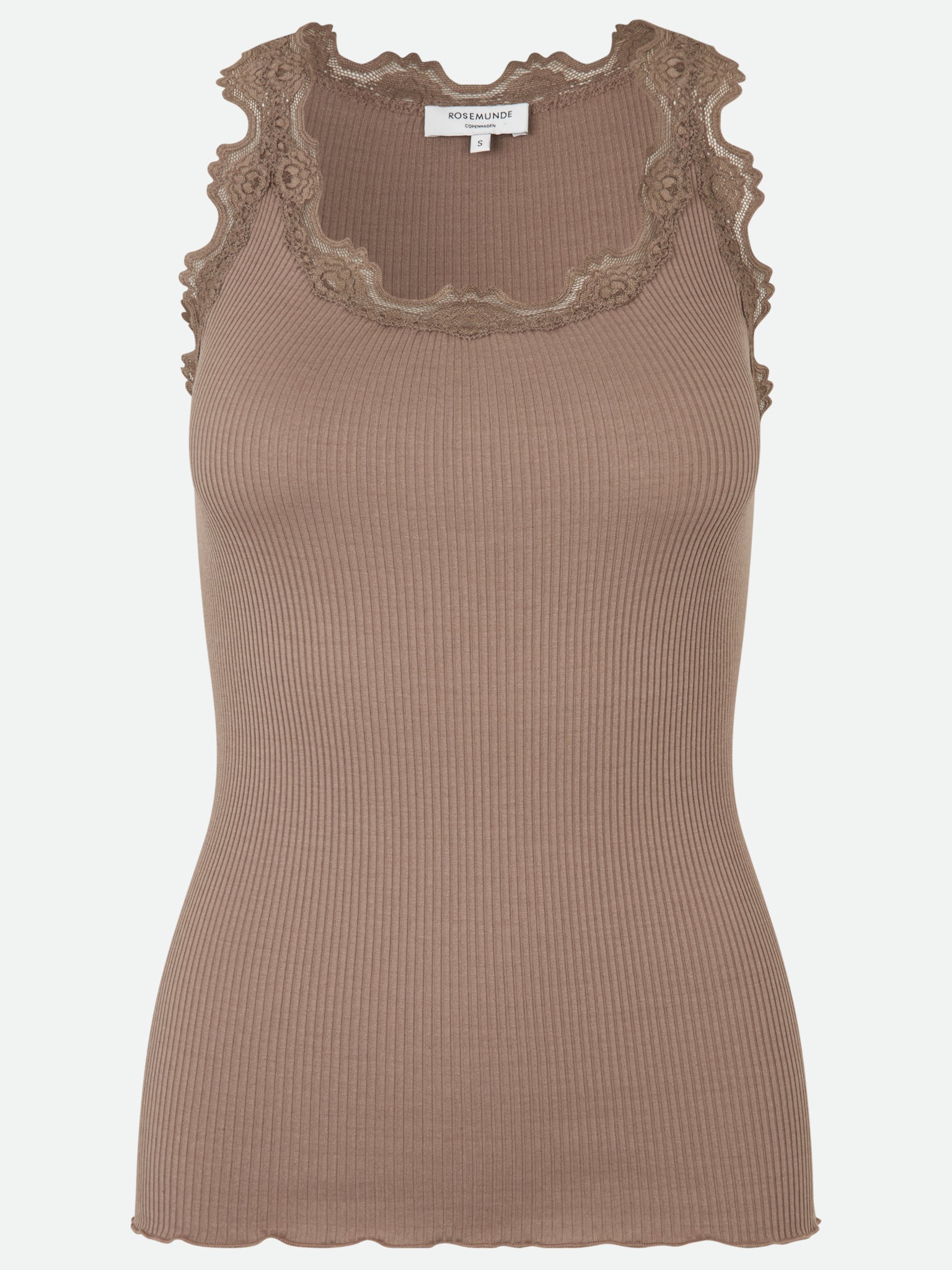 RWBabette Silk SL U-neck Long Lace Top