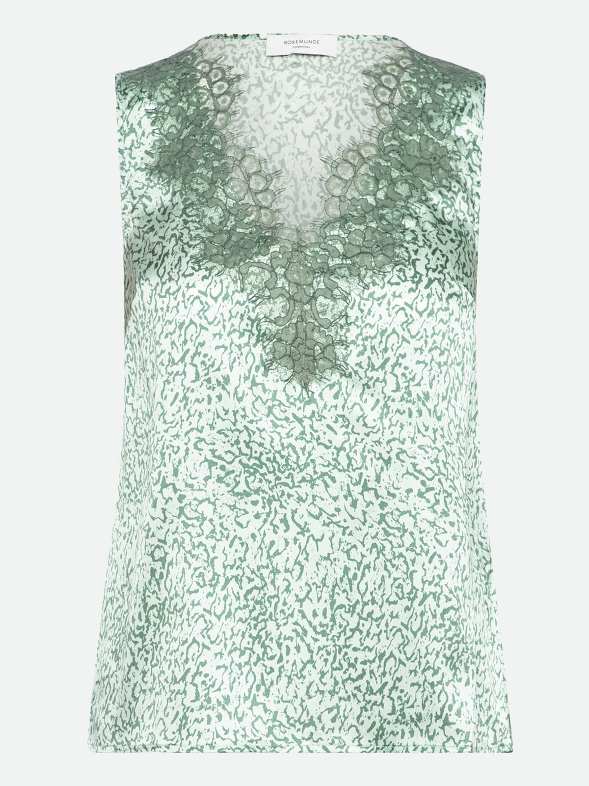 RWJade Silk Lace Top TOP Rosemunde Woman 34 caribbean surface print