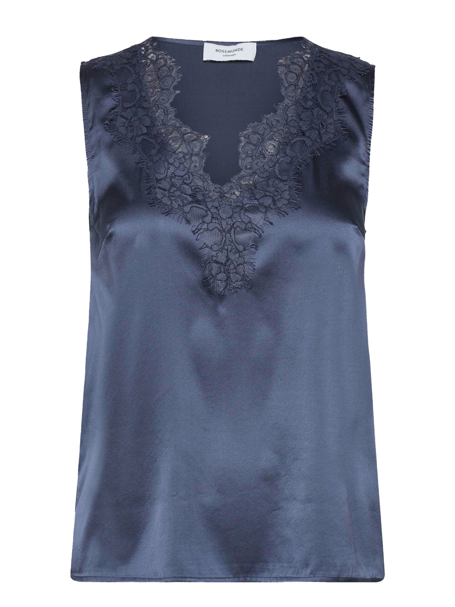 RWJade Silk Lace Top TOP Rosemunde Woman 34 true navy