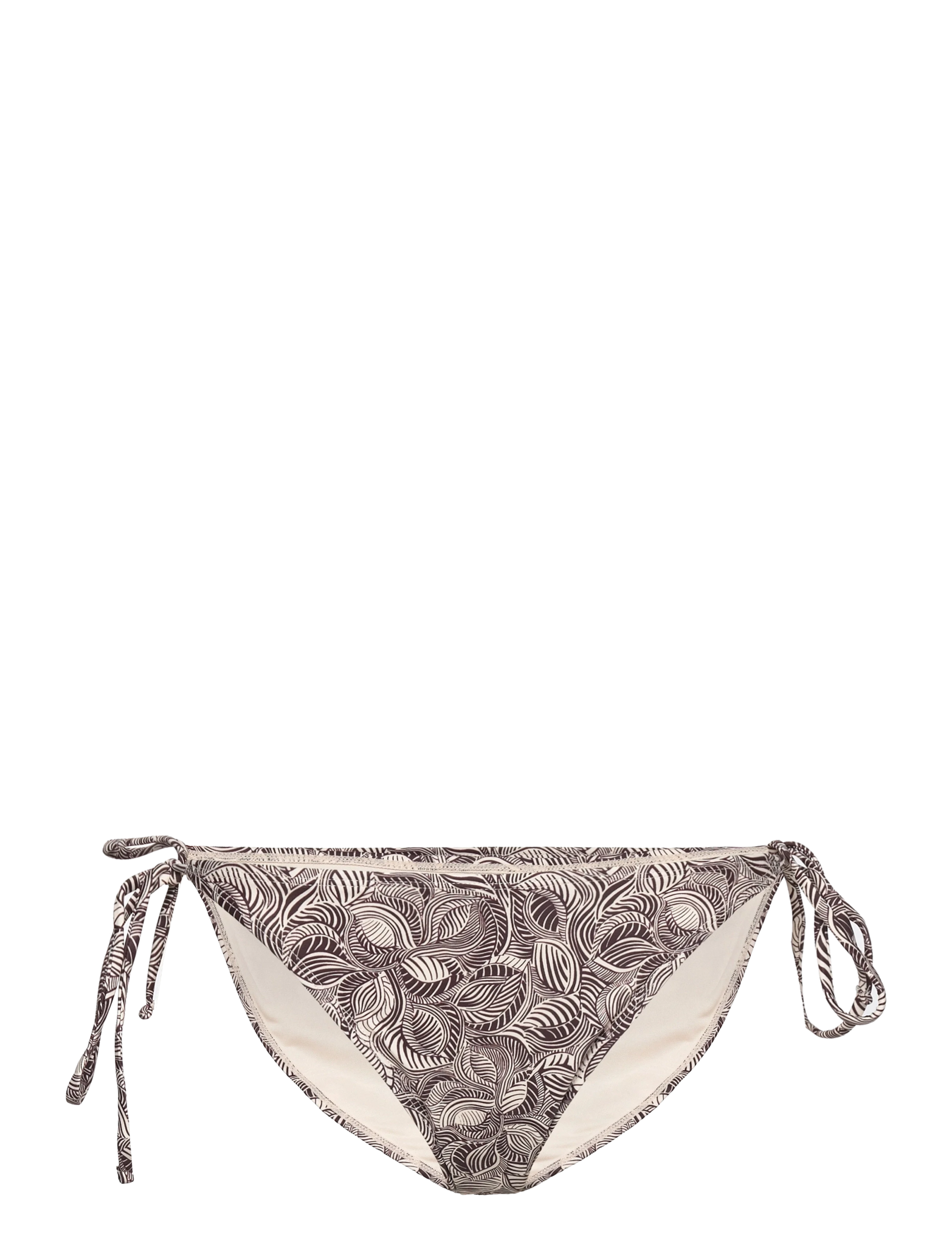 RWShiitake Bikini Brief Low Waist Bikini bottoms Rosemunde Woman XXS brown leaf print