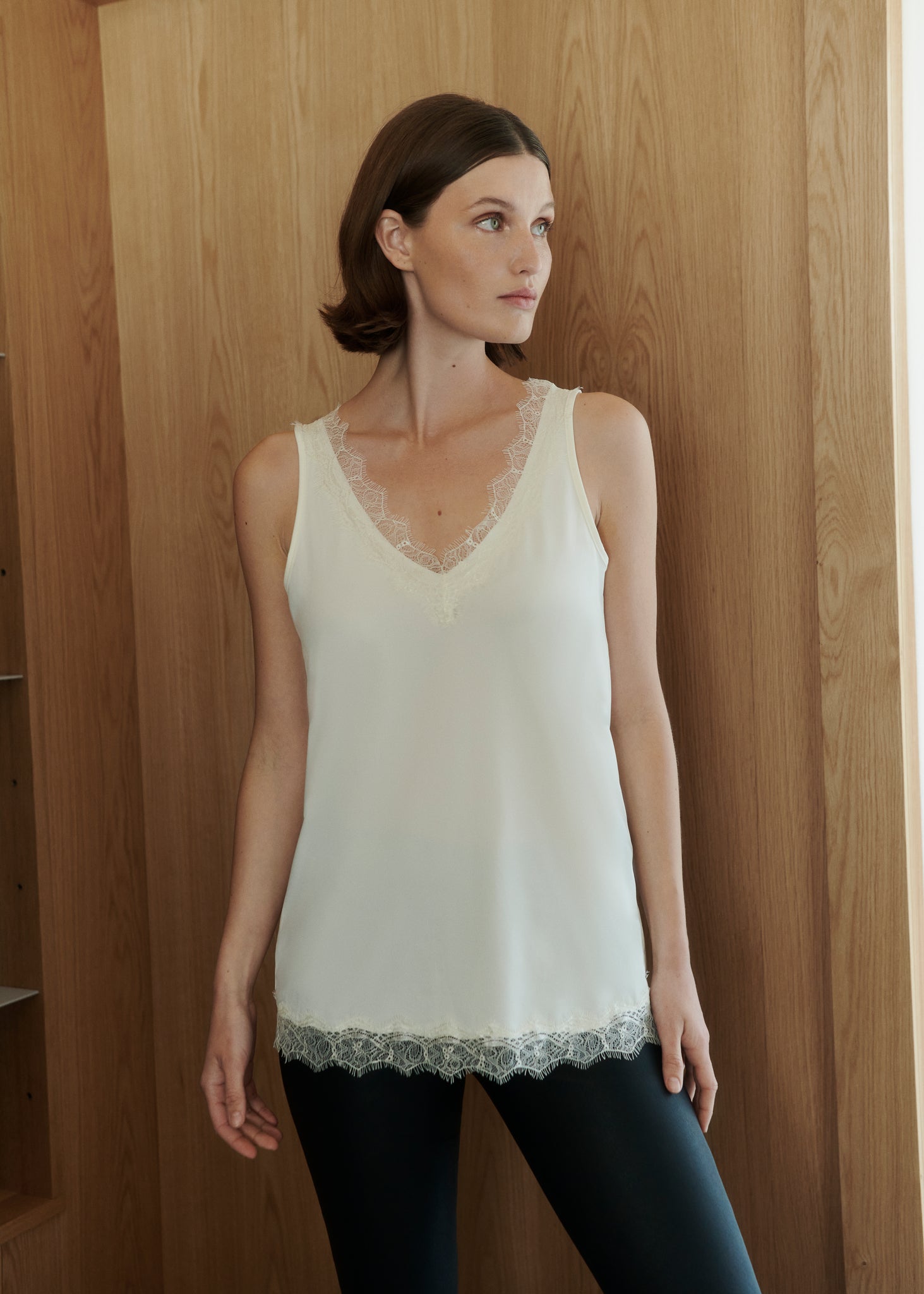RWBillie SL Lace V-Neck Top Top Rosemunde Woman