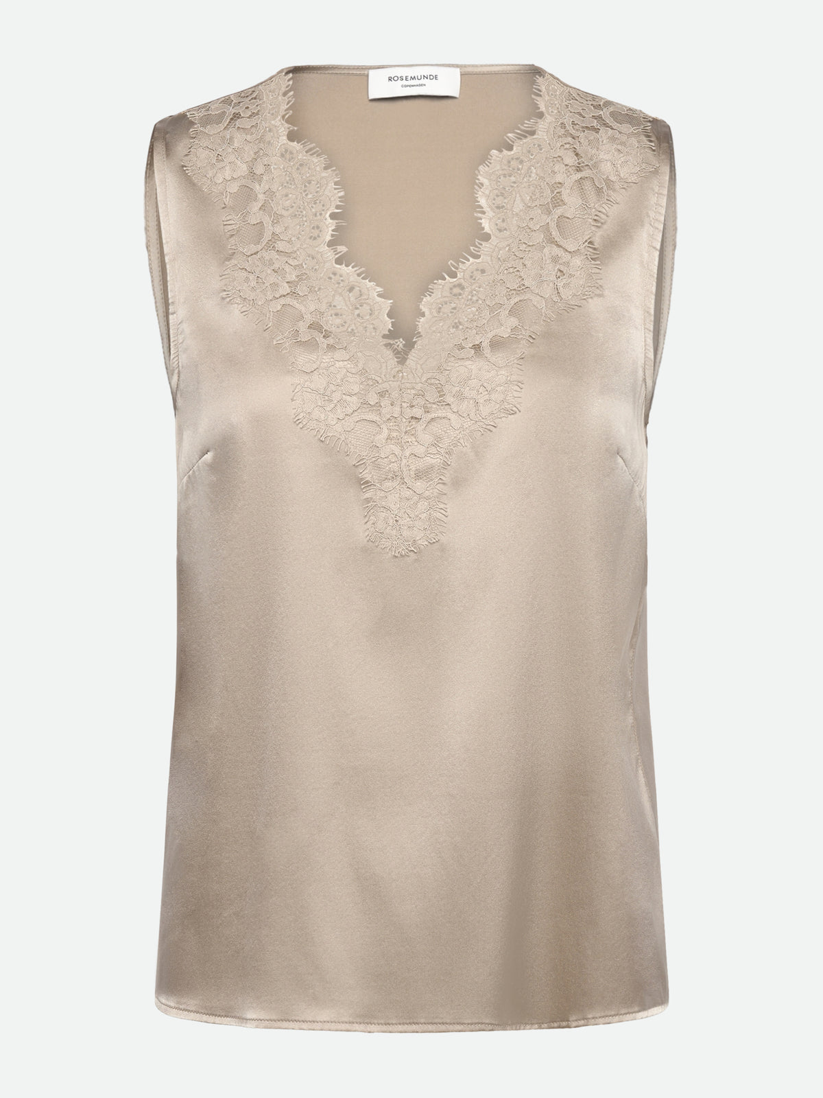 RWJade Silk Lace Top TOP Rosemunde Woman 34 silver lining