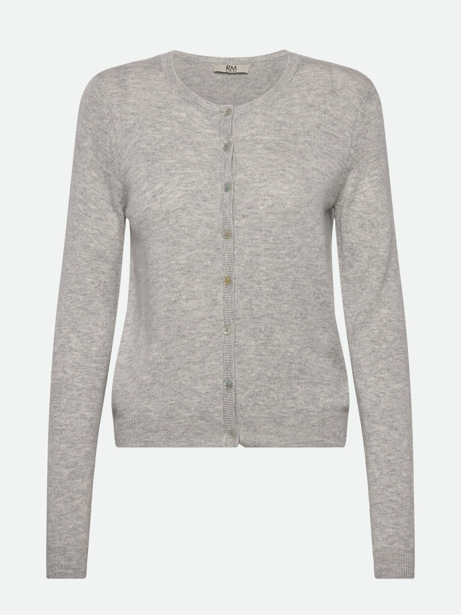 RMWSofia Wool LS Short Cardigan Cardigan Rosemunde Woman XS light grey melange