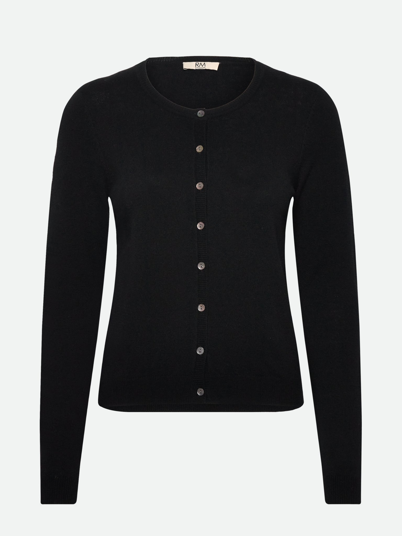 RMWSofia Wool LS Short Cardigan Cardigan Rosemunde Woman XS black