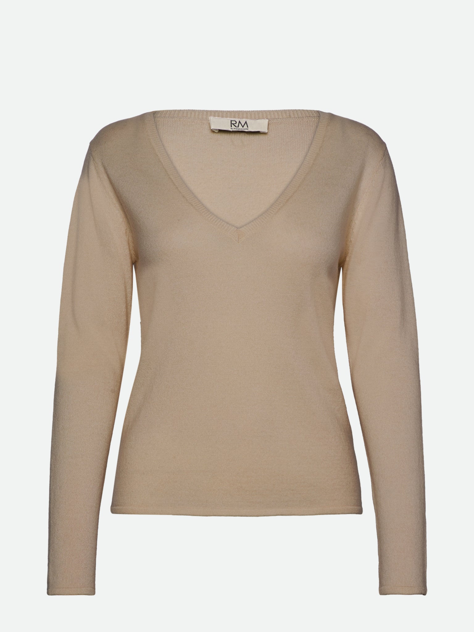 RMWSofia LS Regular V-neck Pullover Pullover Rosemunde Woman XS light sand melange