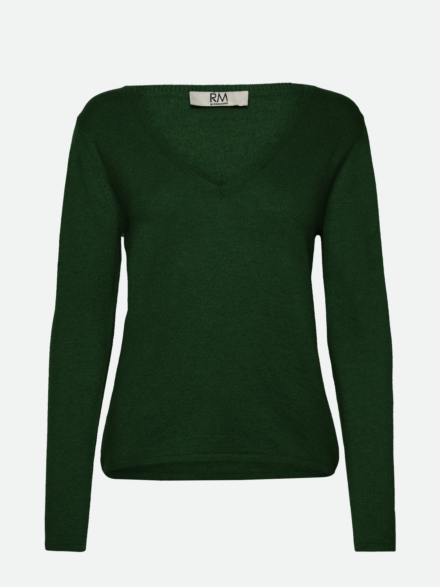 RMWSofia LS Regular V-neck Pullover Pullover Rosemunde Woman XS bottle green